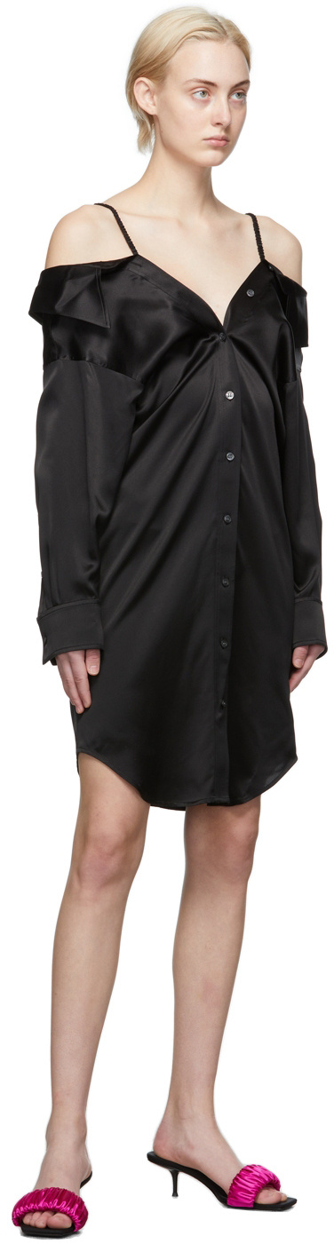 ALEXANDER WANG OFF-SHOULDER SHIRT DRESS