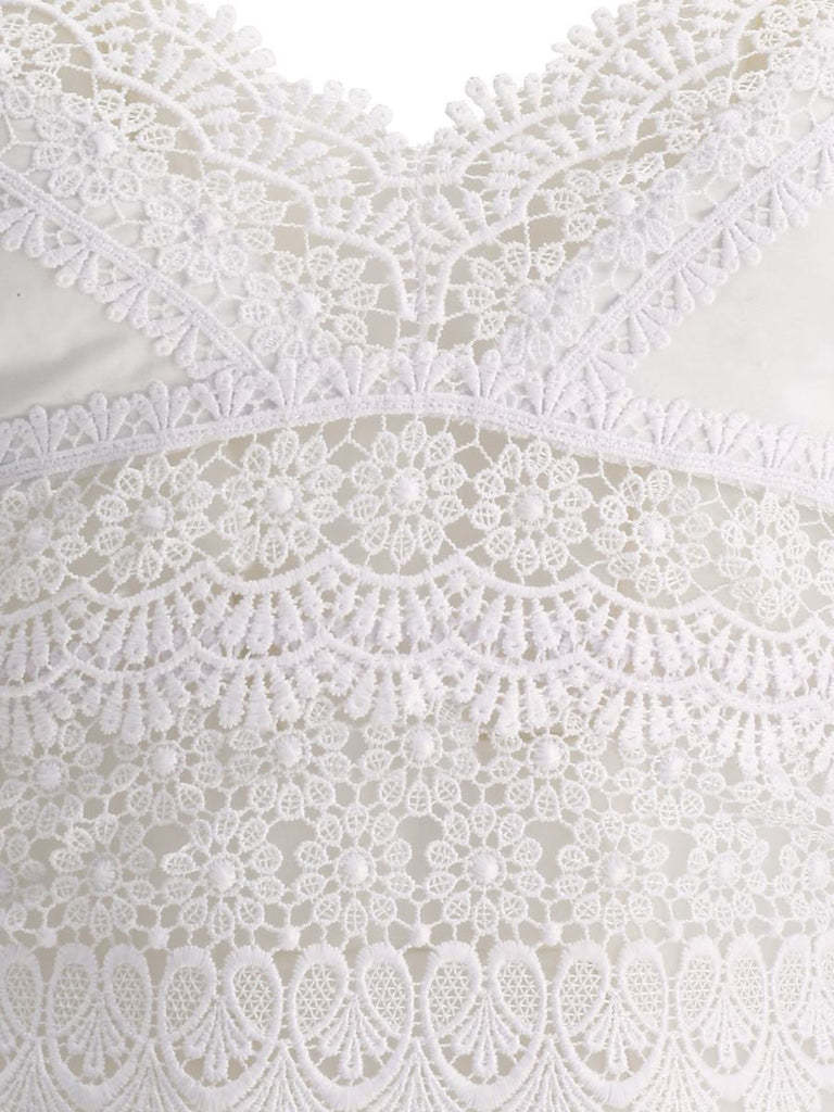 Shop Charo Ruiz Dana Lace Bralette Top In White