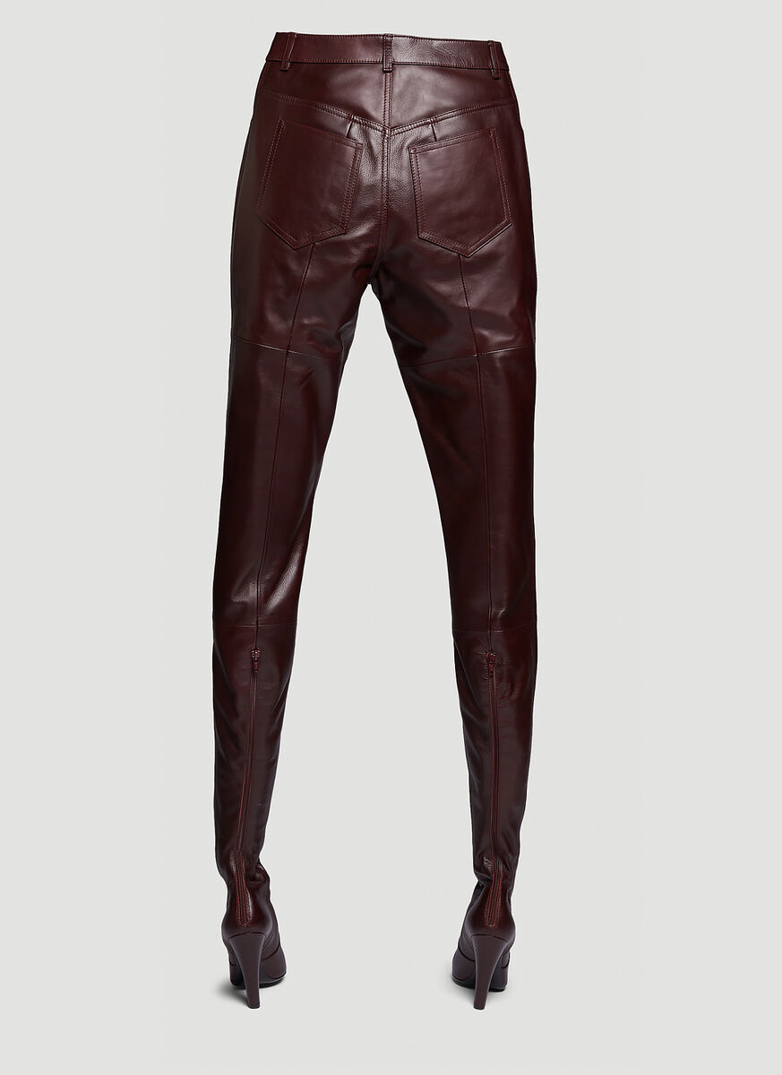 Saint Laurent 110mm Leather Pantaboots