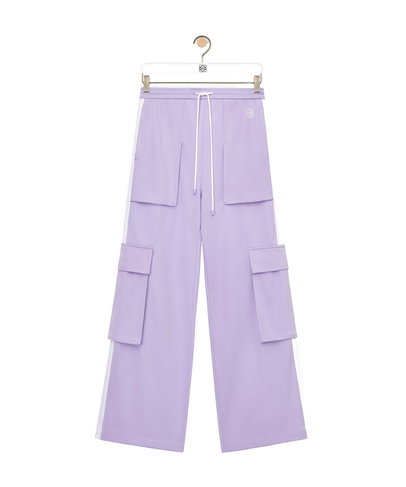 Loewe Cargo Tracksuit Trousers In Technical Jersey In Purple