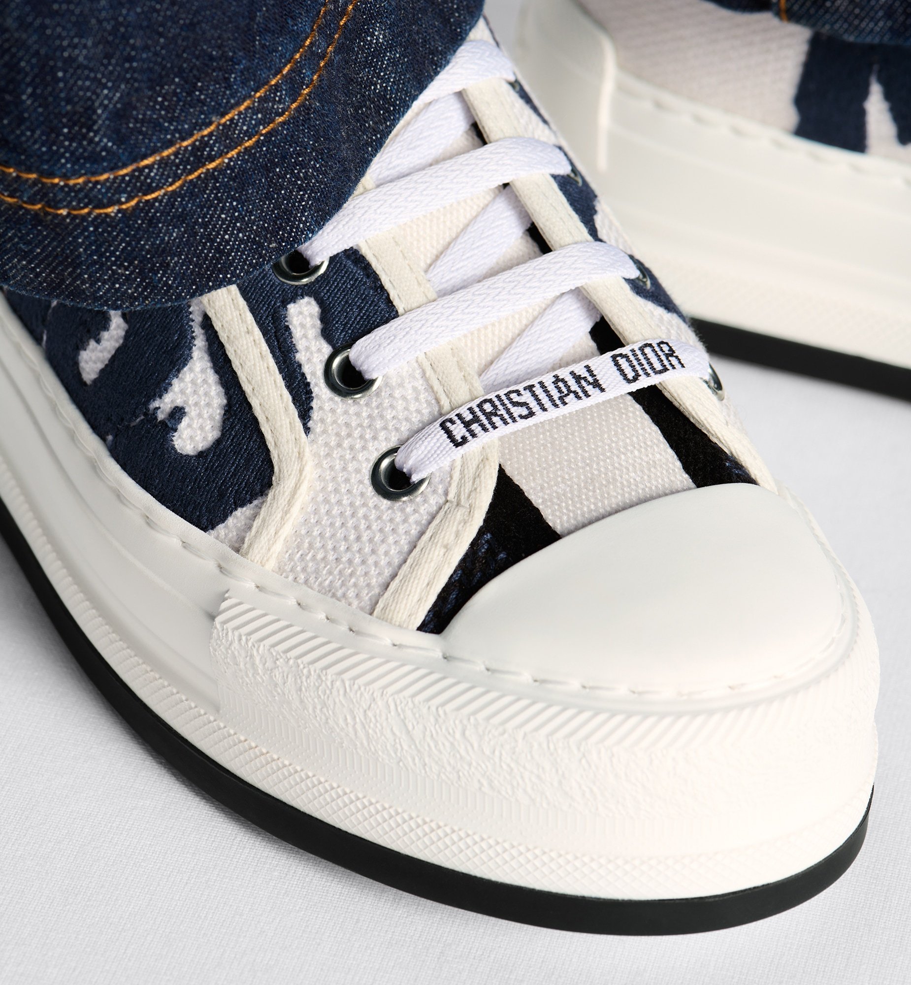 Dior Christian Women Platform Sneakers "walk'n'" In White
