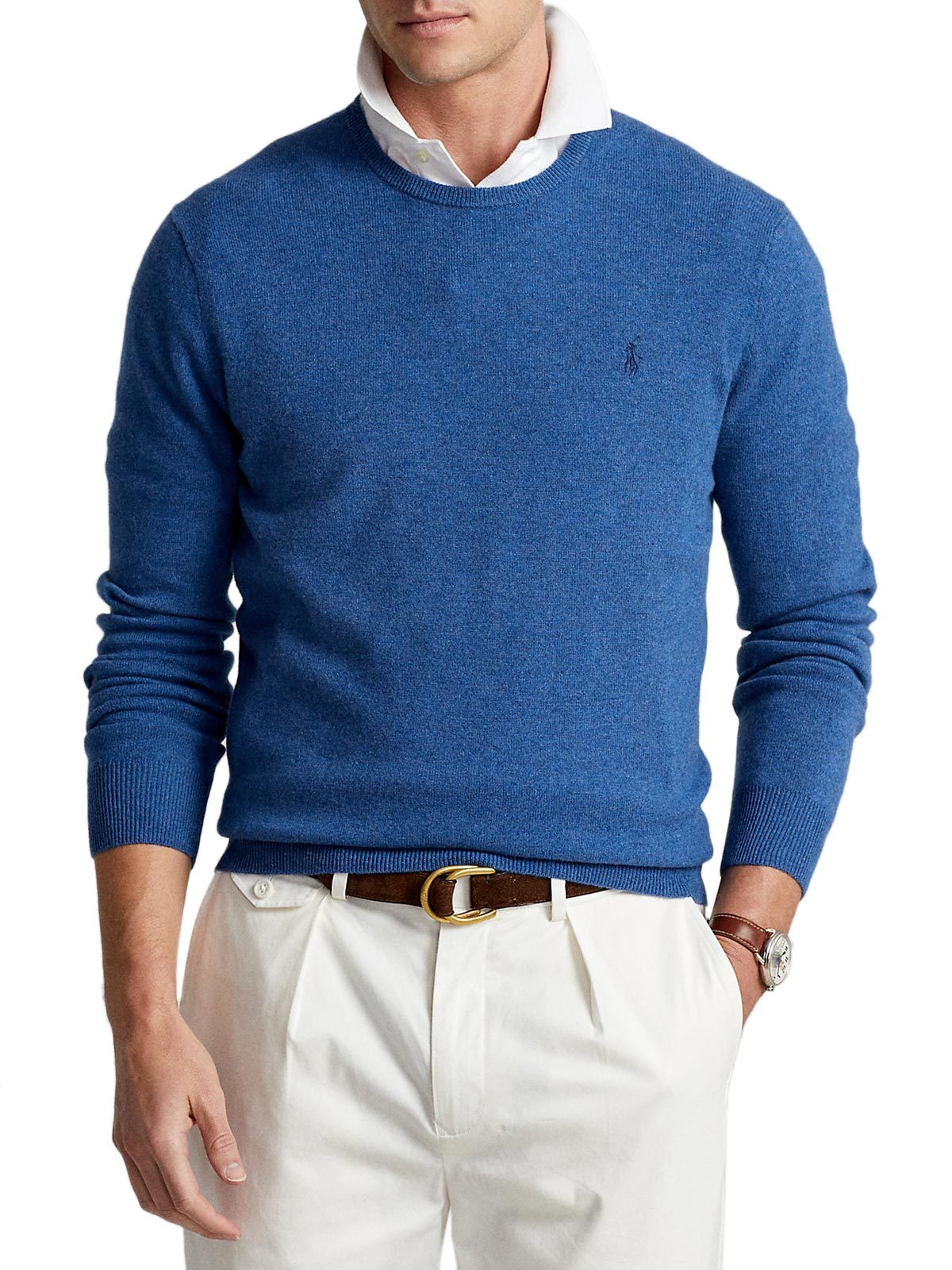 POLO RALPH LAUREN ROUND-NECK LONG-SLEEVED SWEATER