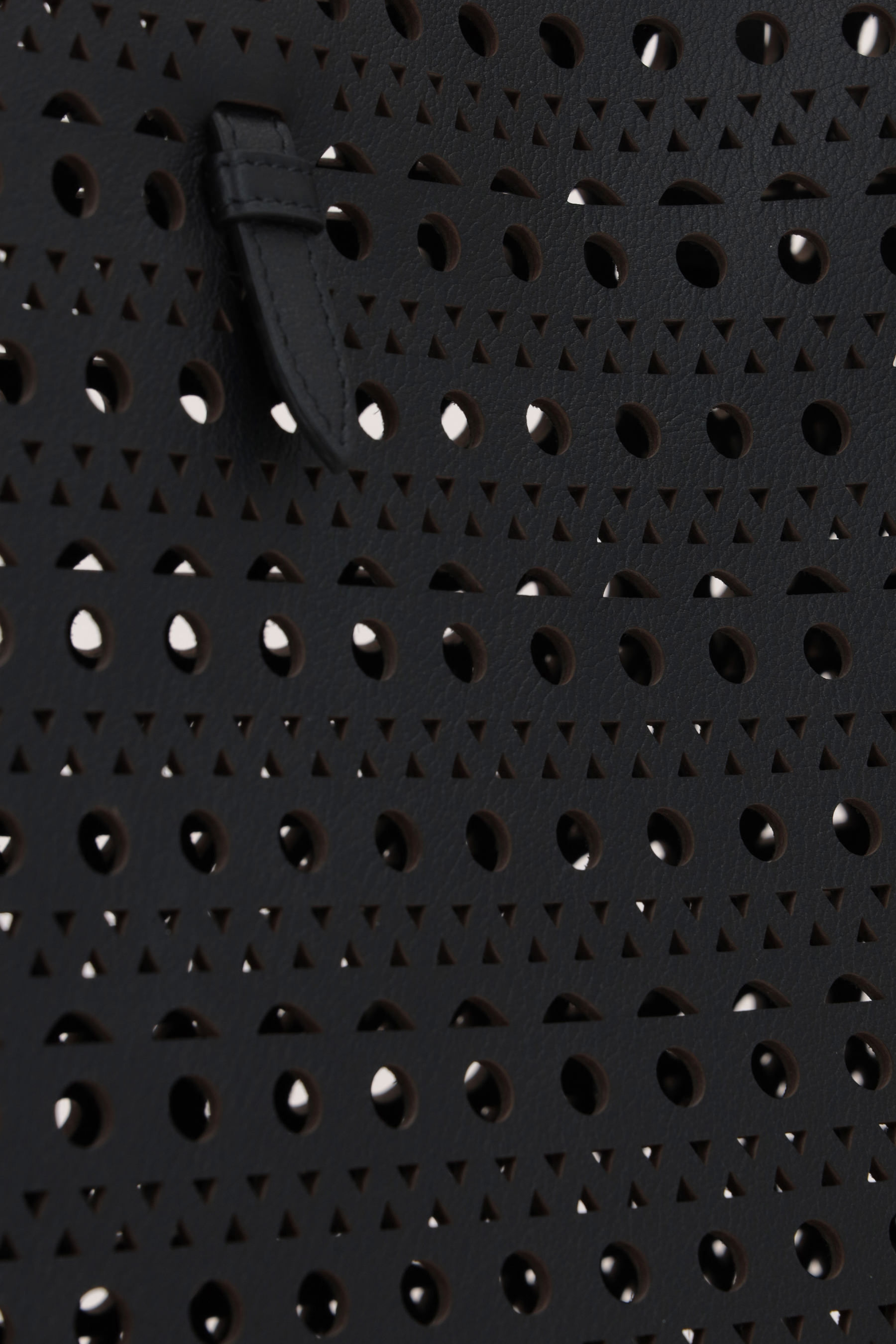 Alaïa Cut-out Leather Tote Bag In Black