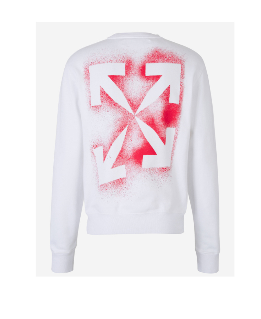 Off-white Stencil Slim-fit Sweatshirt In Black
