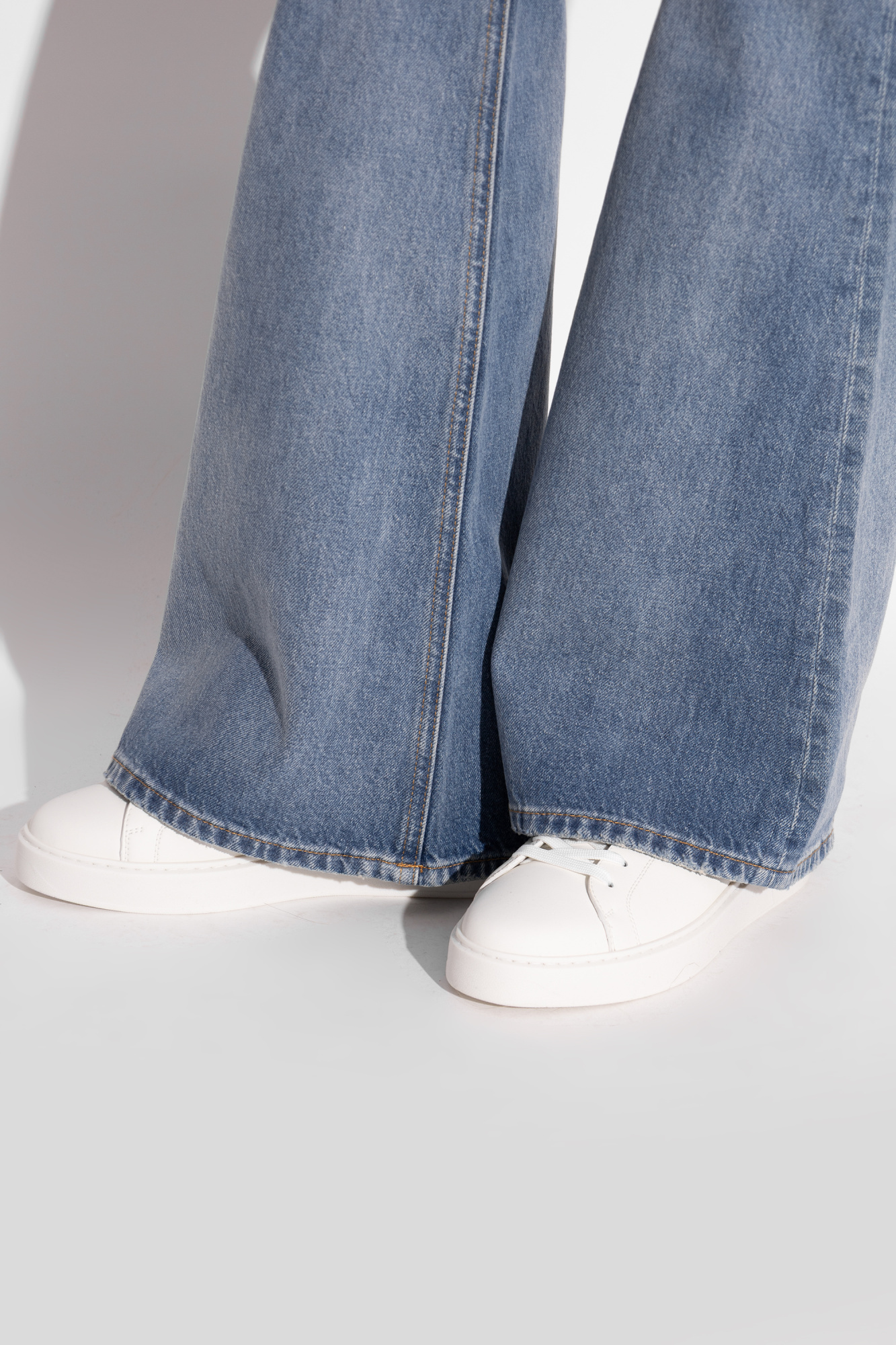 Balmain B-court Low-top Sneakers In White