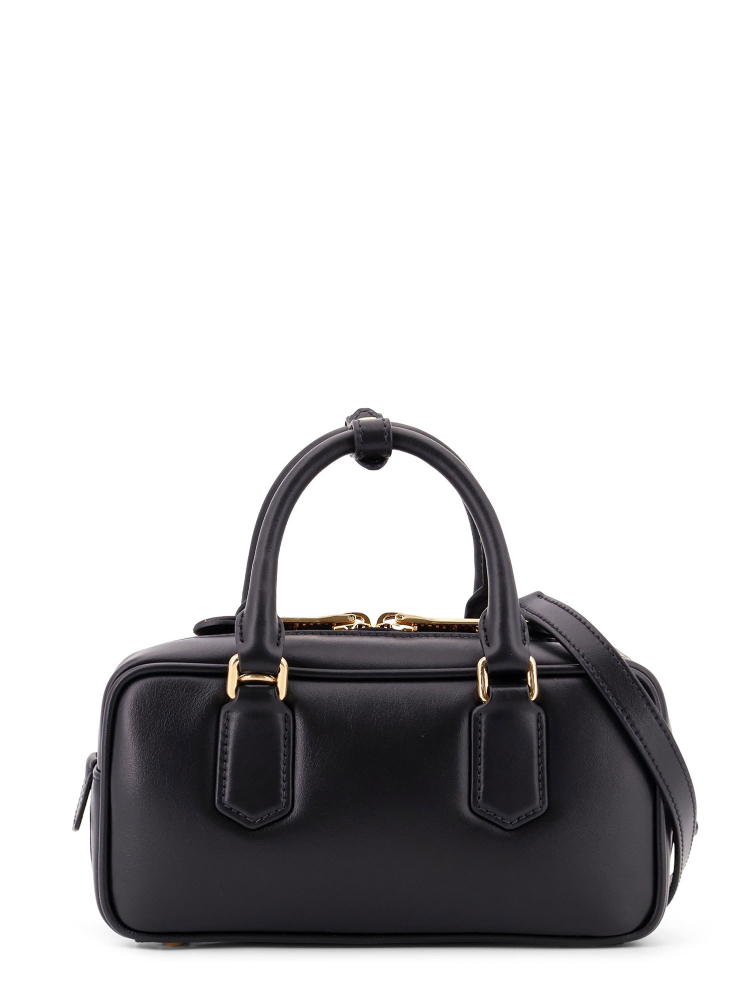 Miu Miu Logo Shoulder Bag In Brown