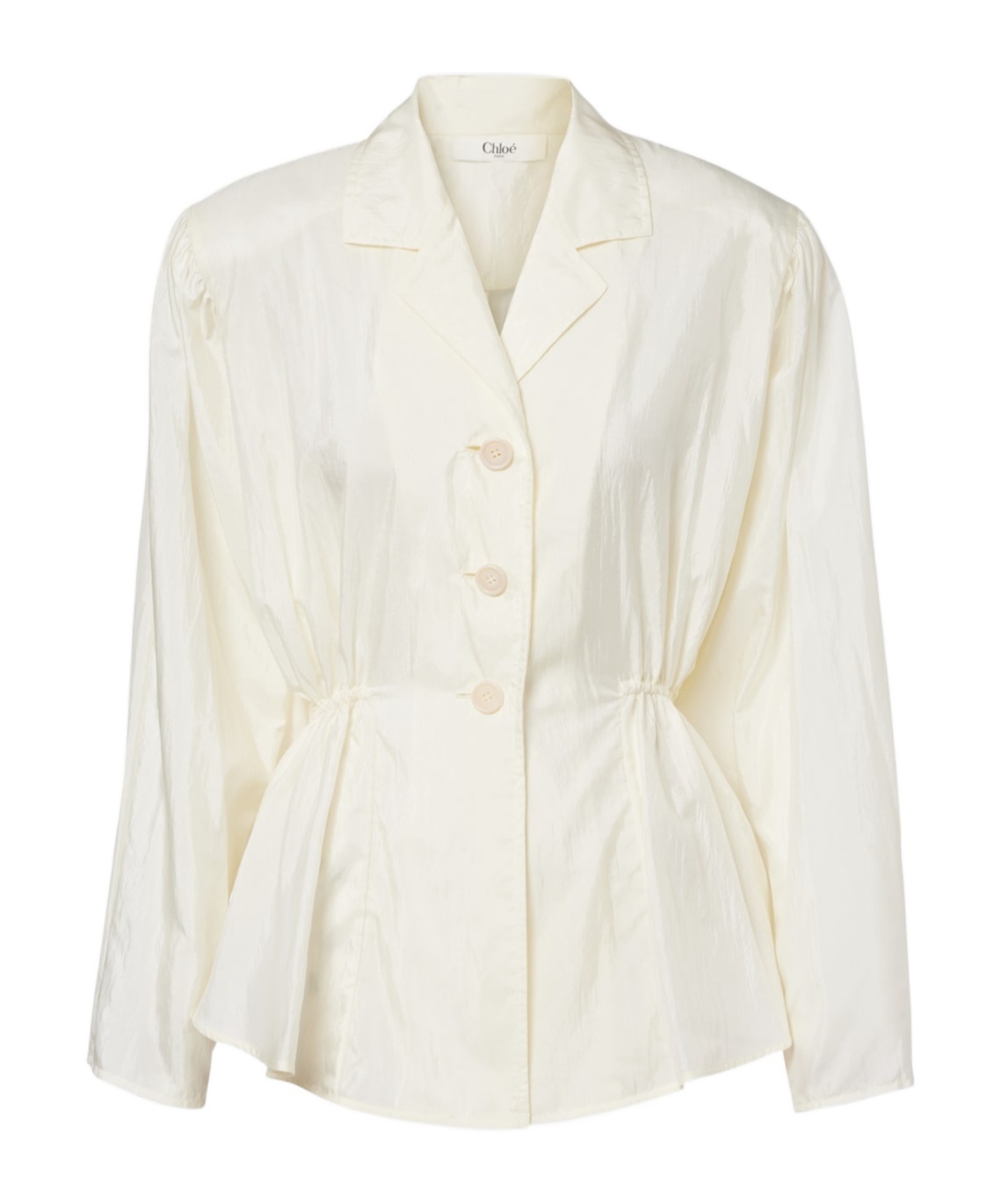 Chloé Peplum Shirt In White