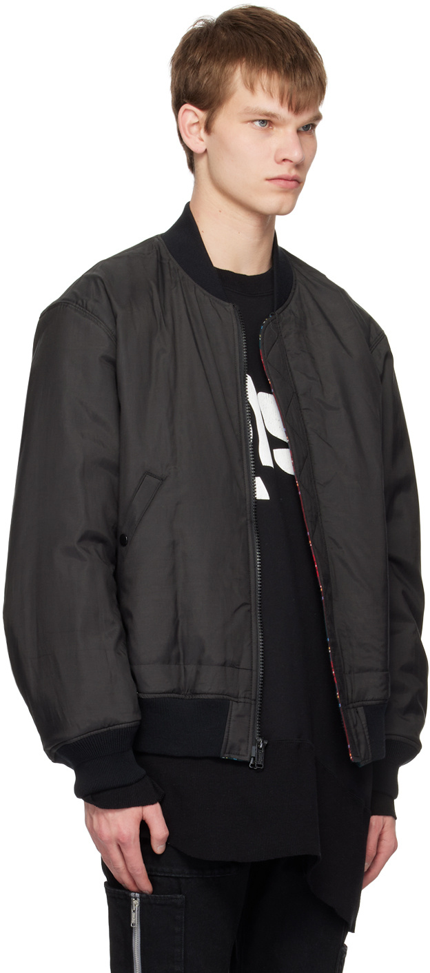 Undercover Plaid Double-sided Casual Jacket In Black