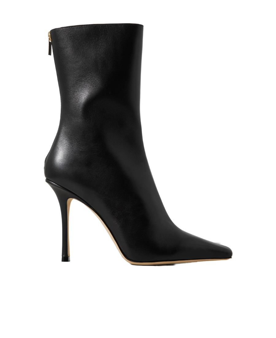 Jimmy Choo Agathe 100 Ankle Boots Black In Black