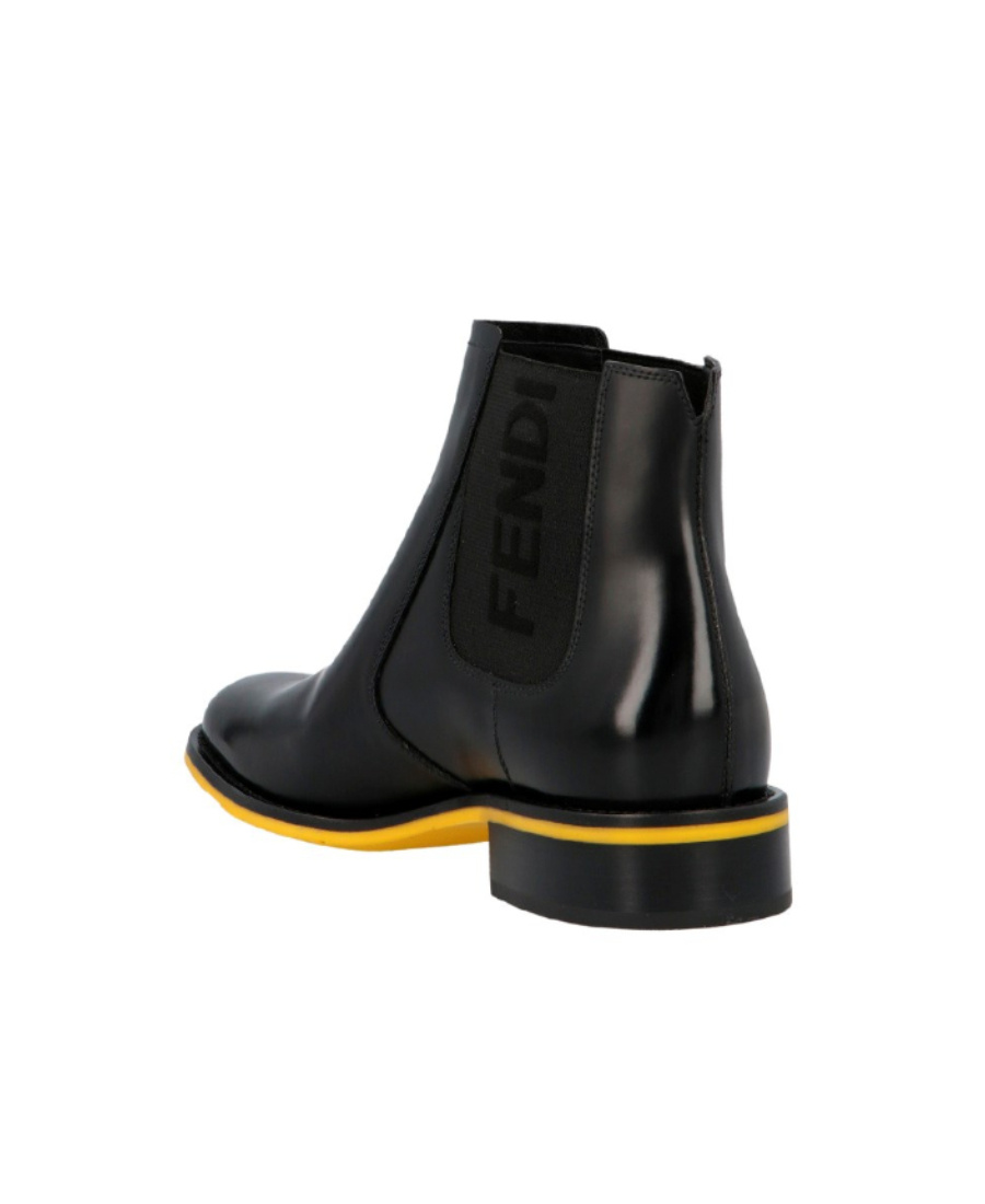 FENDI LOGO PANEL CHELSEA BOOTS