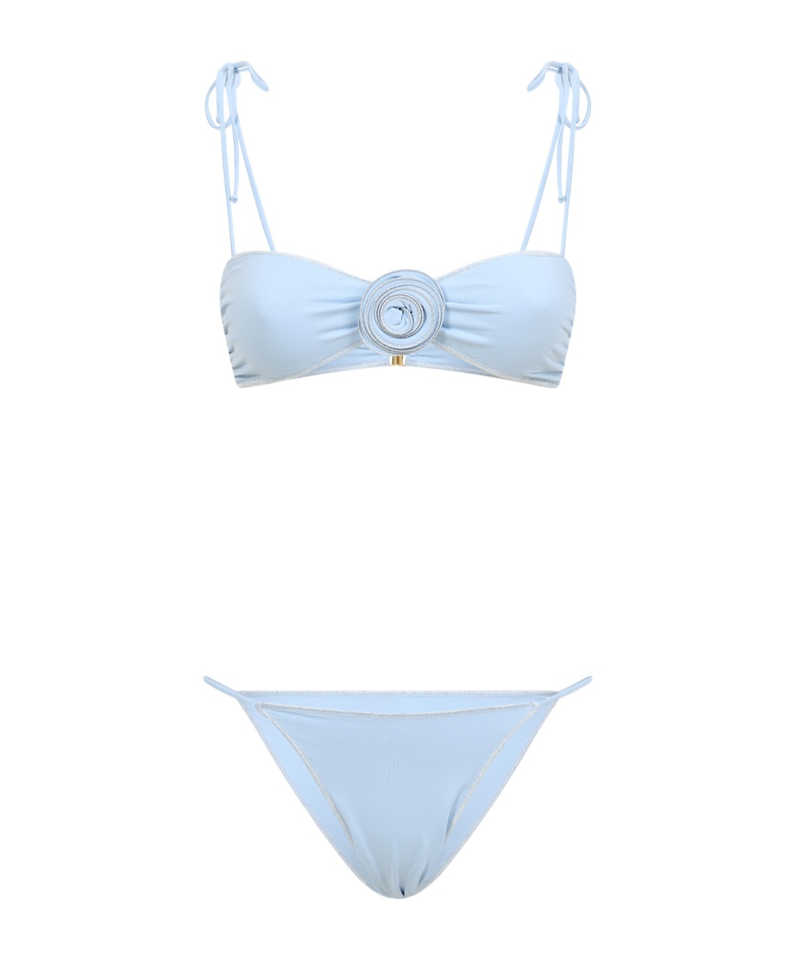 La Reveche Light Blue Bikini With Adjustable Straps