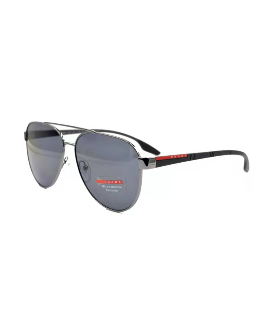 Prada Logo Sunglasses In Gray