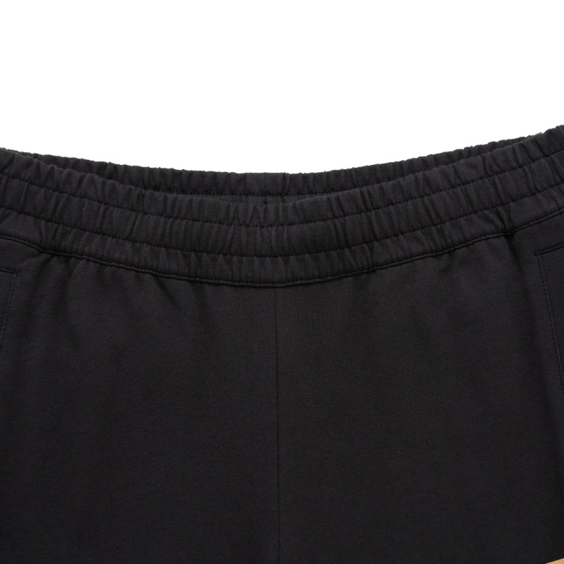 Ea7 Elastic Waist Casual Pants In Black