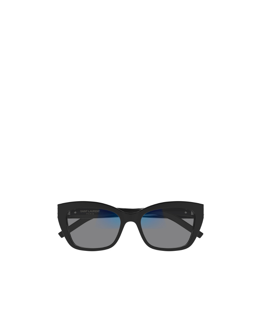 Saint Laurent Logo Flat Mirror In Black