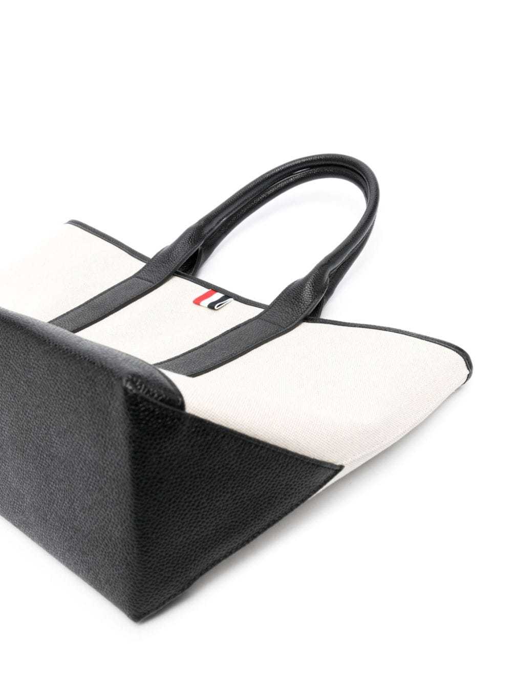 Thom Browne Rwb-stripe Tote Bag In Multicolor