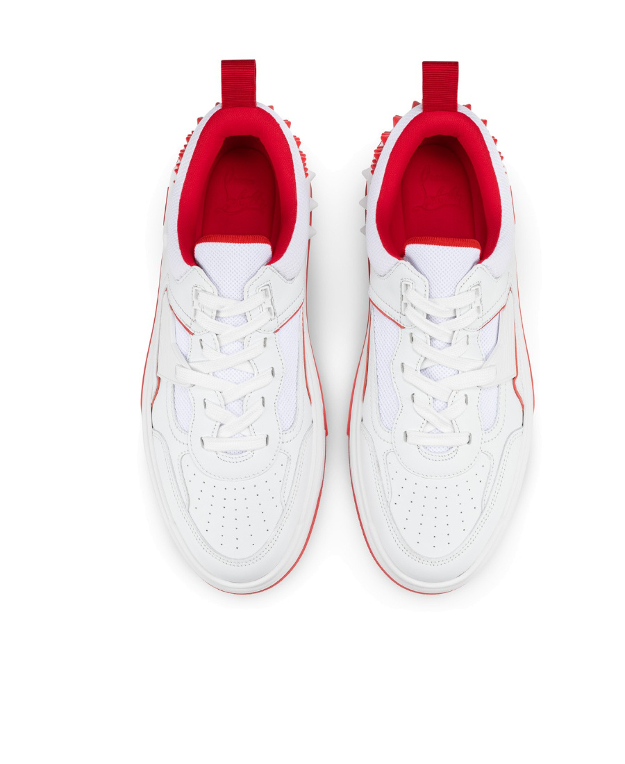 Christian Louboutin Astroloubi Mesh Panelled Sneakers In White
