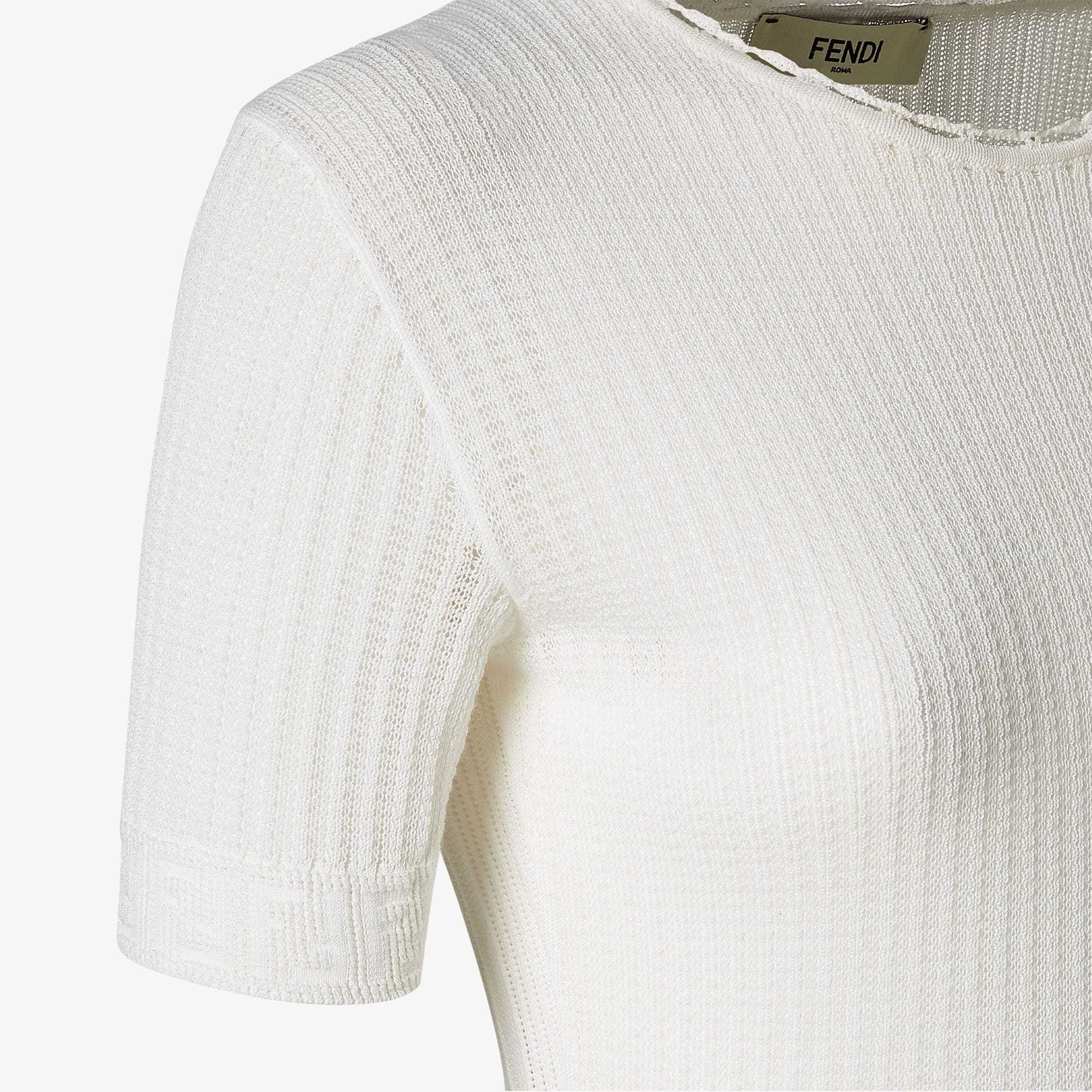 Fendi White Viscose Sweater In White