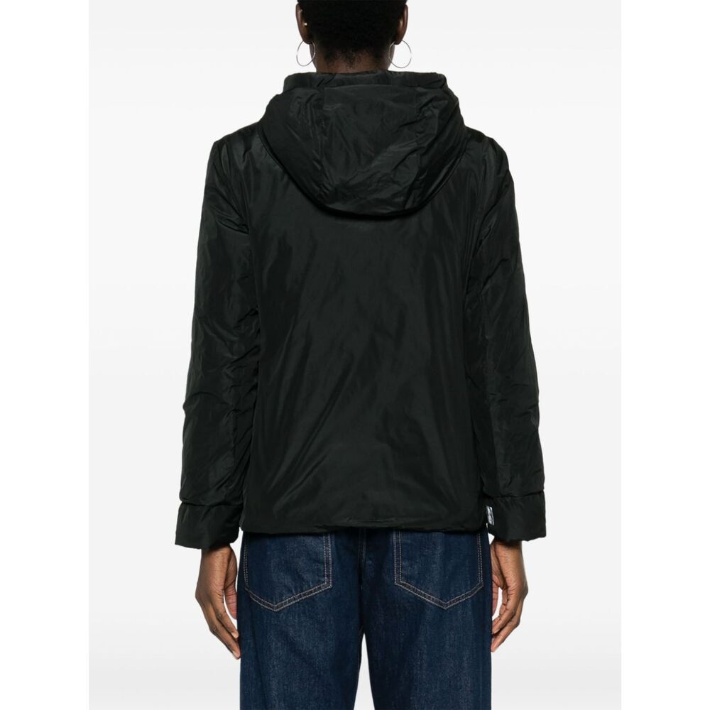 Max Mara Double-sided Down Jacket In Black