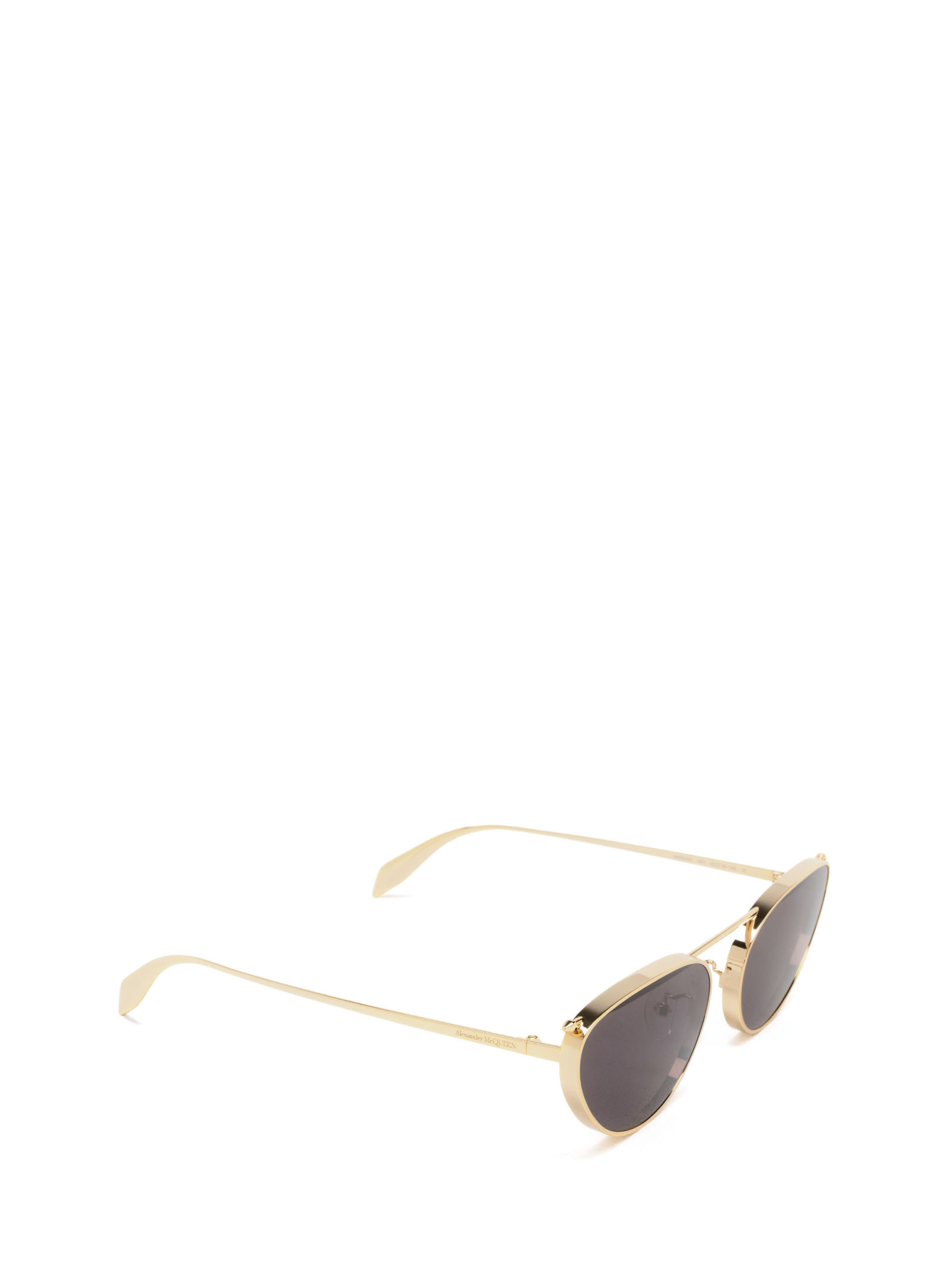 Alexander Mcqueen Eyewear Oval Frame Sunglasses In Black