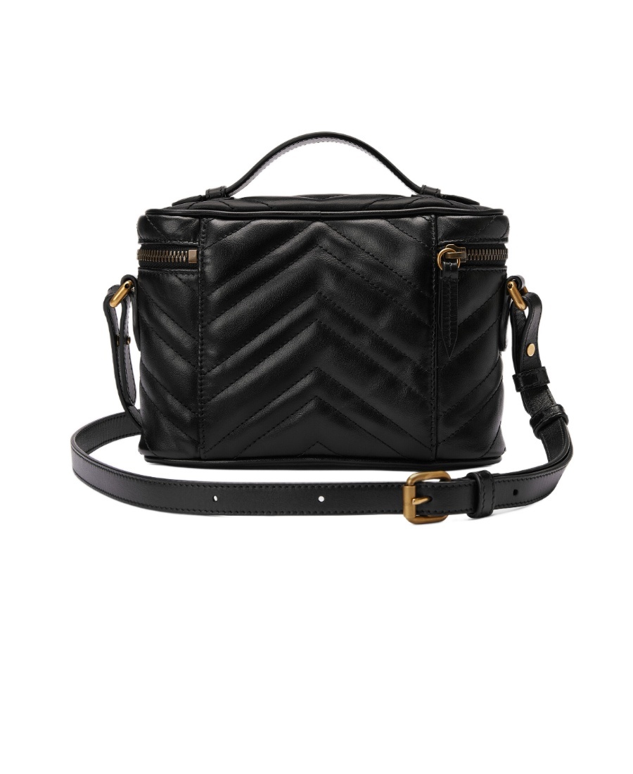Gucci Gg Marmont Medium Beauty Case In Black