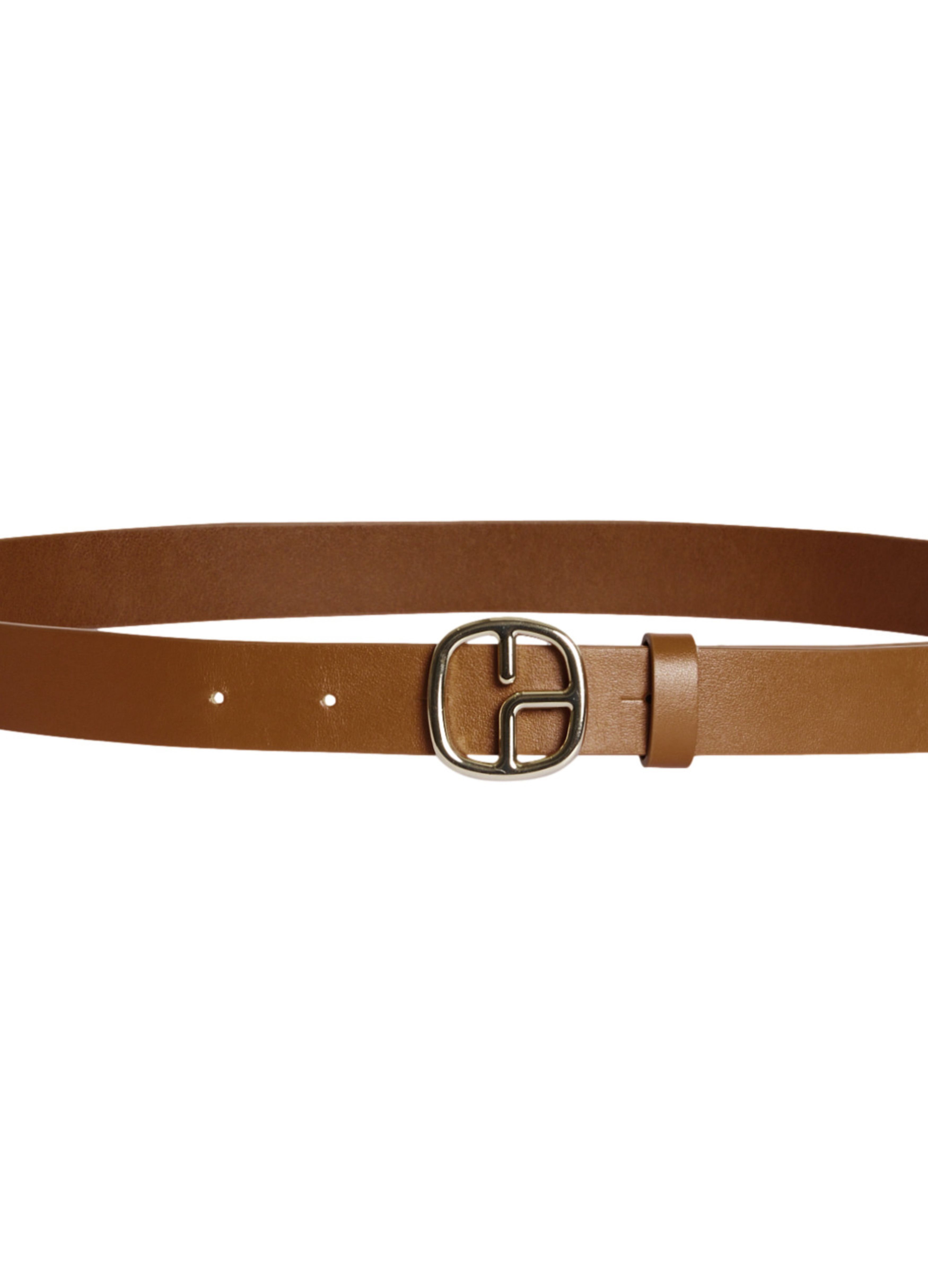 Claudie Pierlot Monogram Belt In Brown