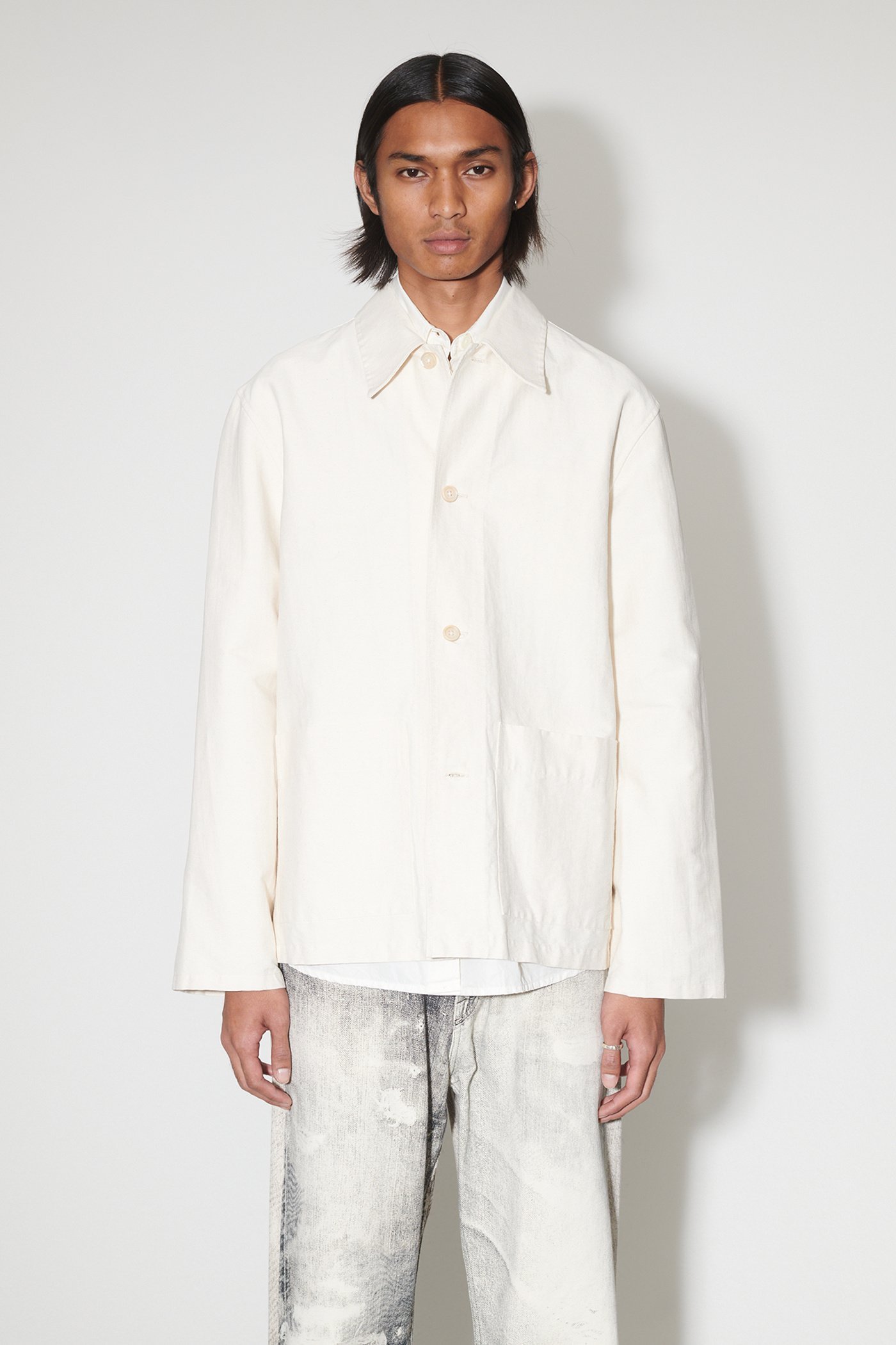 Our Legacy Haven Shirt Jacket In White