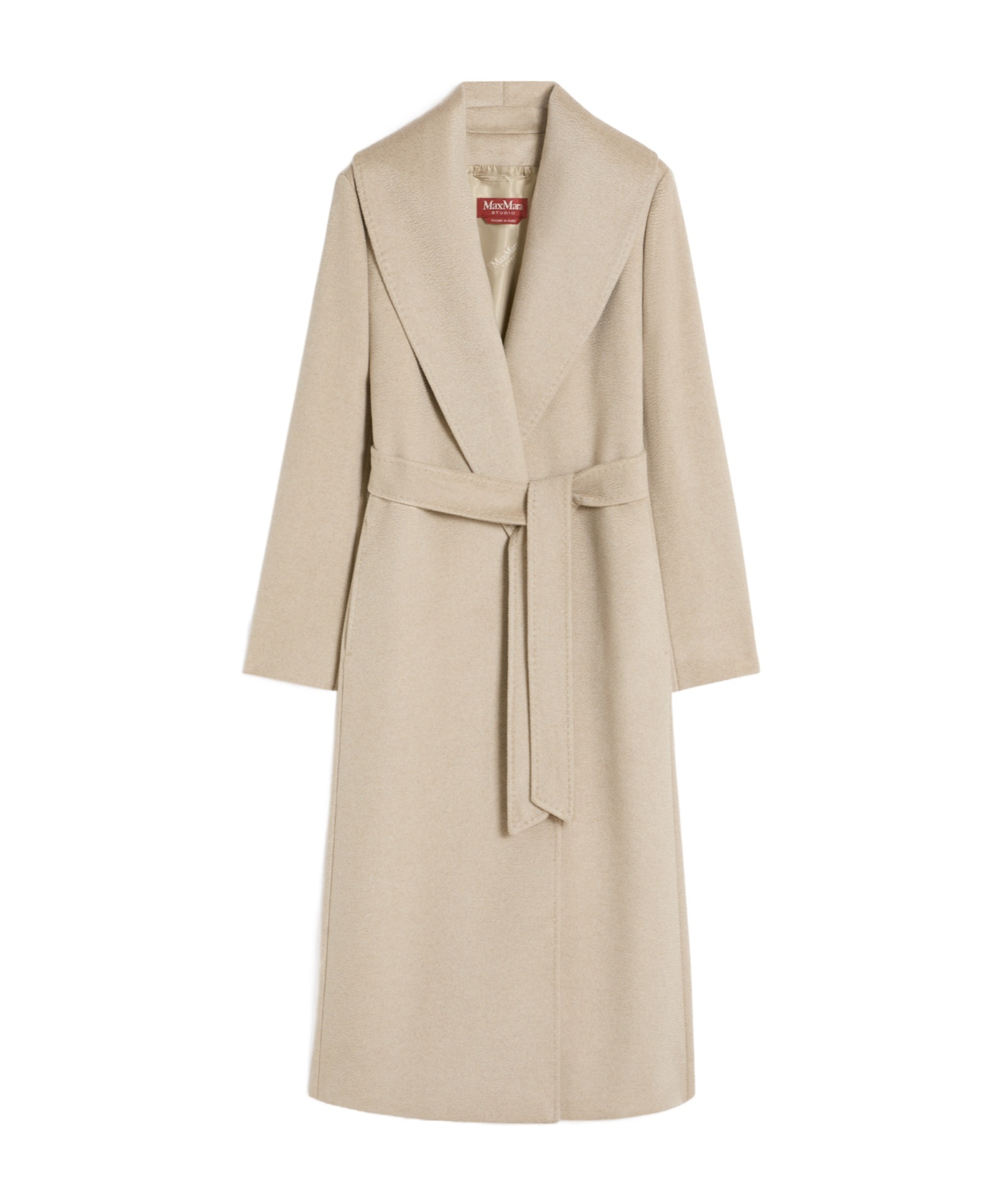Max Mara Long-sleeved Coat In Neutral