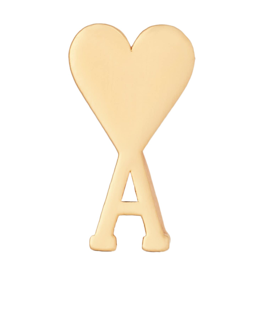 Ami Alexandre Mattiussi Ami De Coeur Single Earring In Yellow