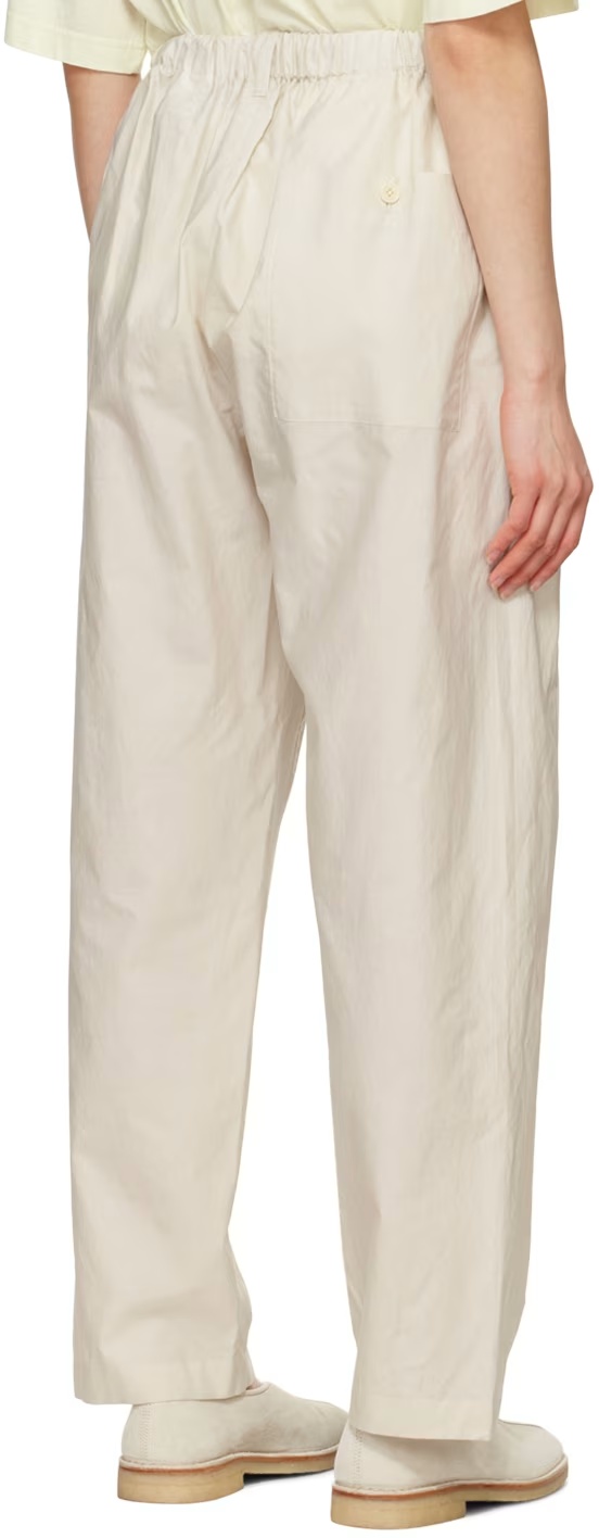 Lemaire Relaxed Elastic Waist Casual Pants In Nude