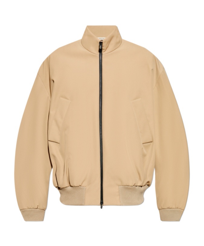 Fear Of God Twill Bomber Jacket In Neutral