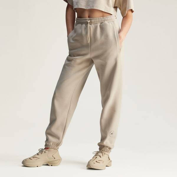 Adidas By Stella Mccartney Loose Sweatpants In Nude