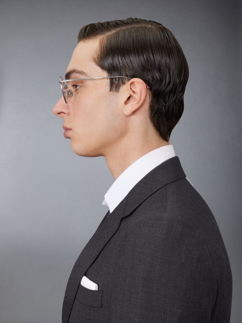 Thom Browne Eyewear Round-frame Glasses In White