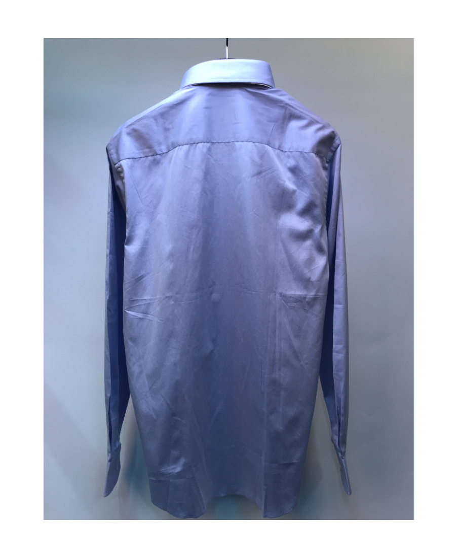 Giorgio Armani Long-sleeved Shirt In Blue