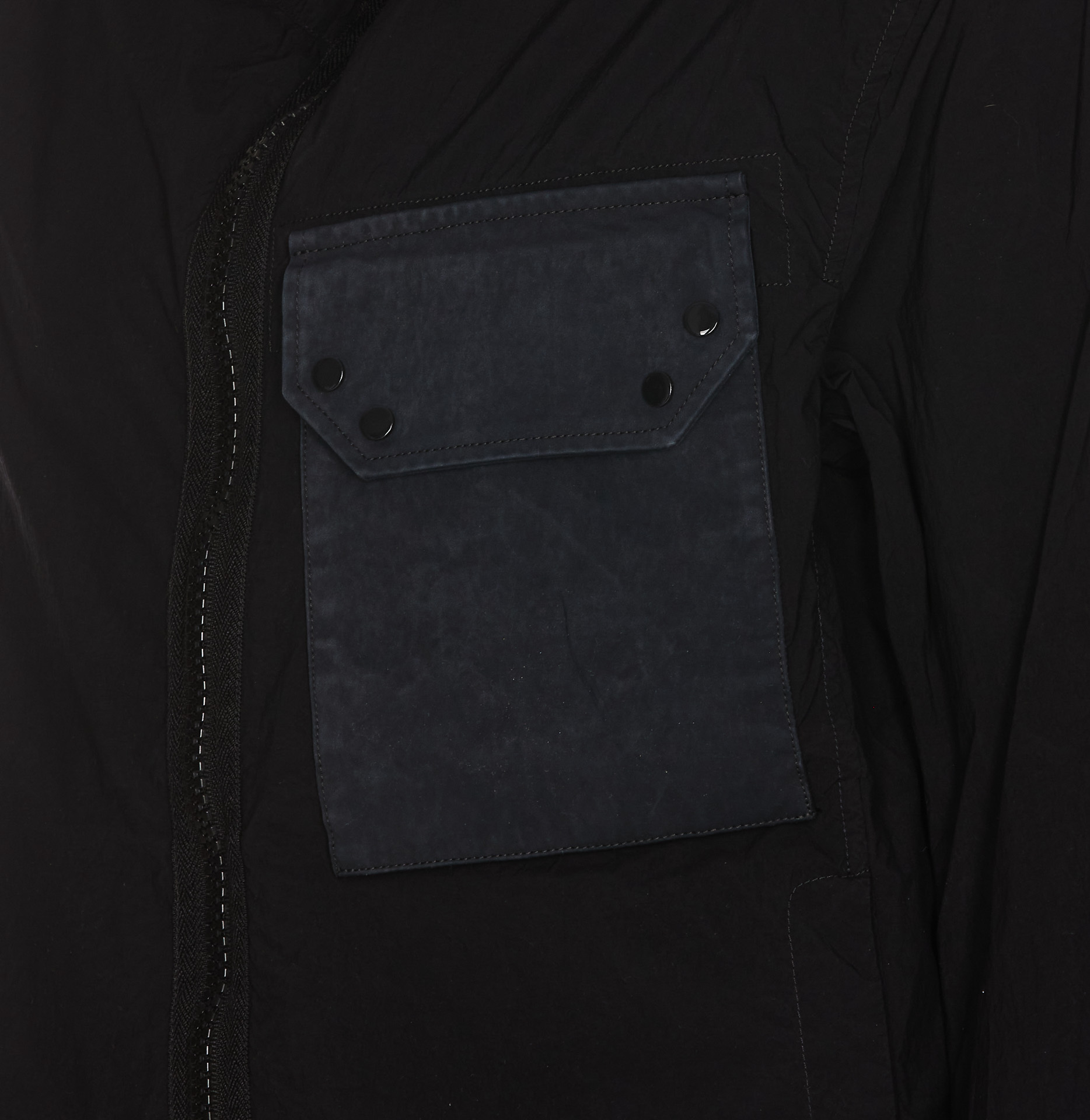 Ten C Long-sleeved Casual Jacket In Black