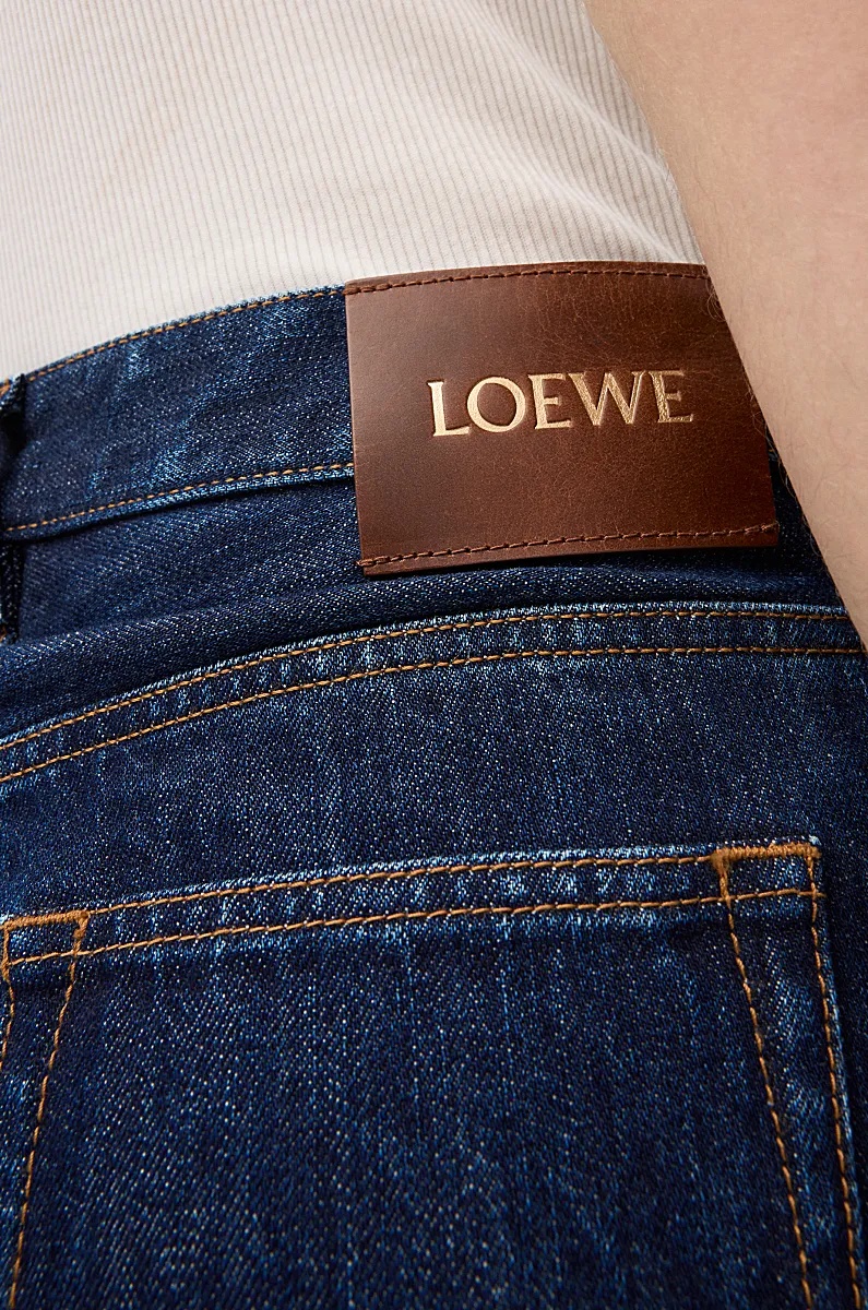 Loewe Jeans In Cotton In Blue