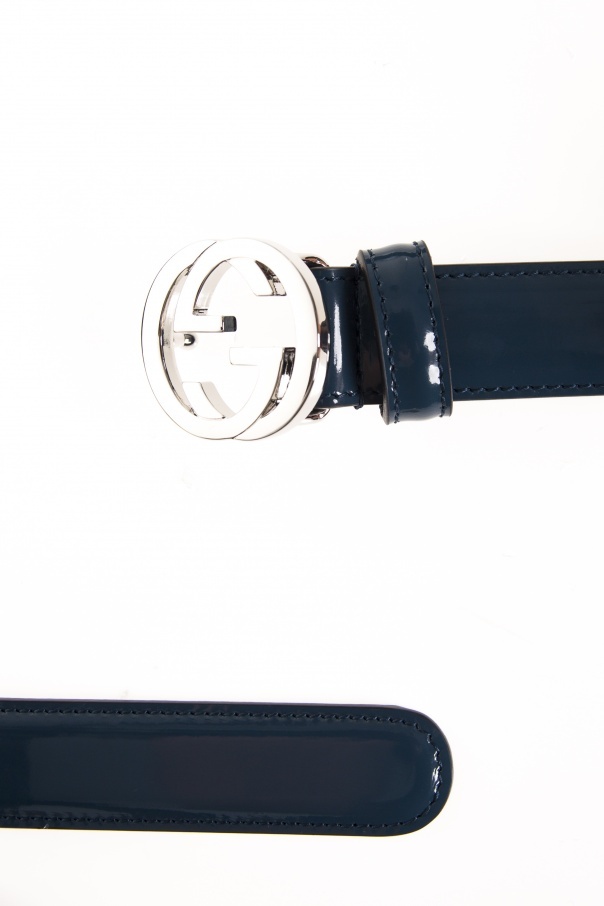 Gucci Interlocking Waist Belt In Blue