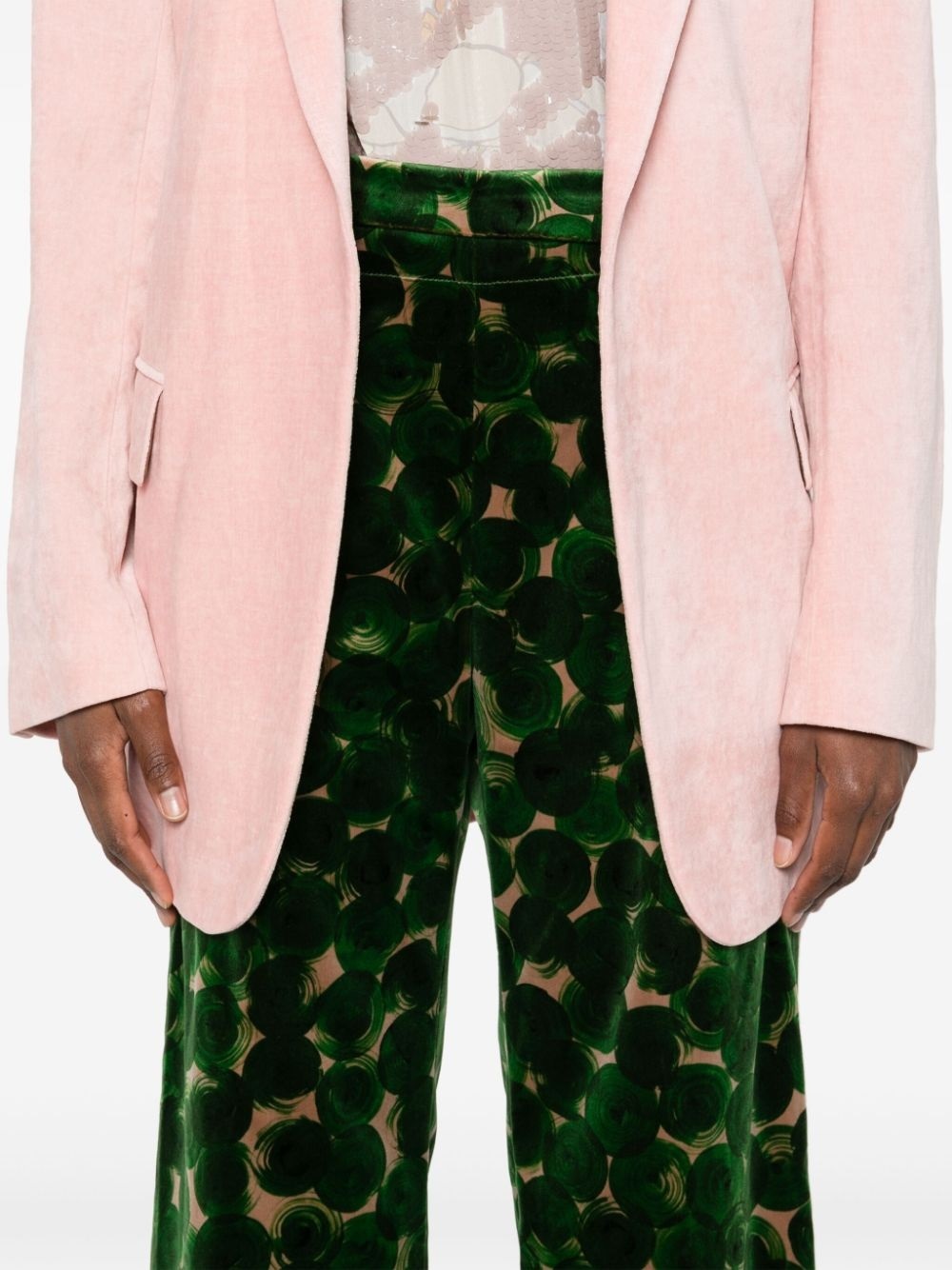 Dries Van Noten Pattern Casual Pants In Black