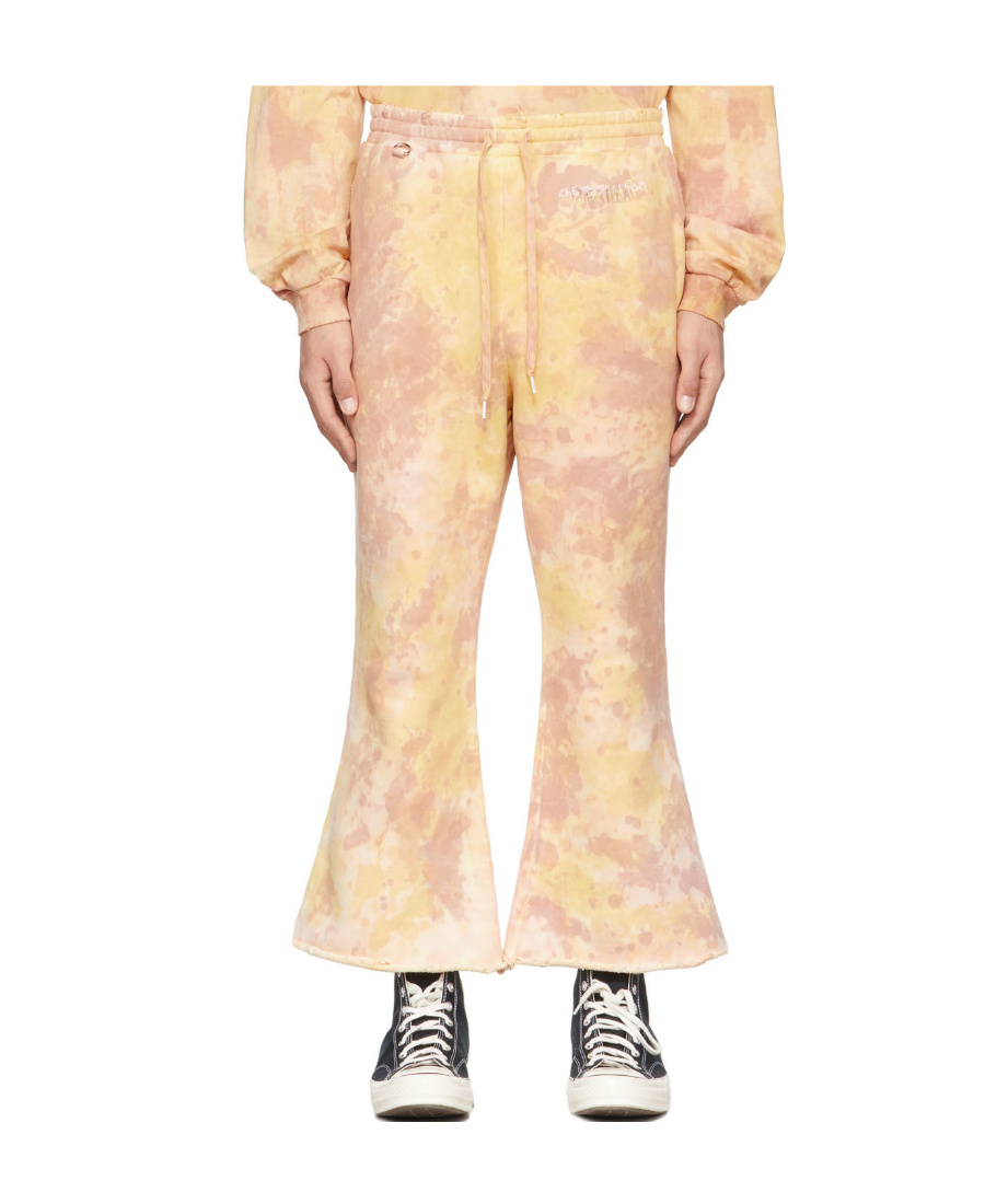 Doublet Yellow Waste Vegetable-dyed Lounge Pants In Nude