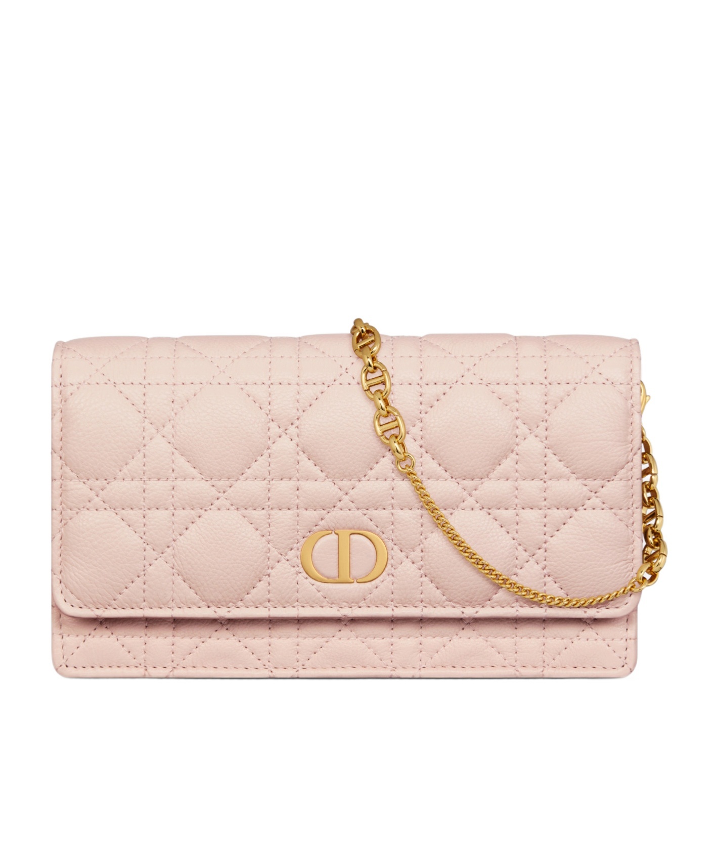 Dior Caro Quilted Leather Crossbody In Pink
