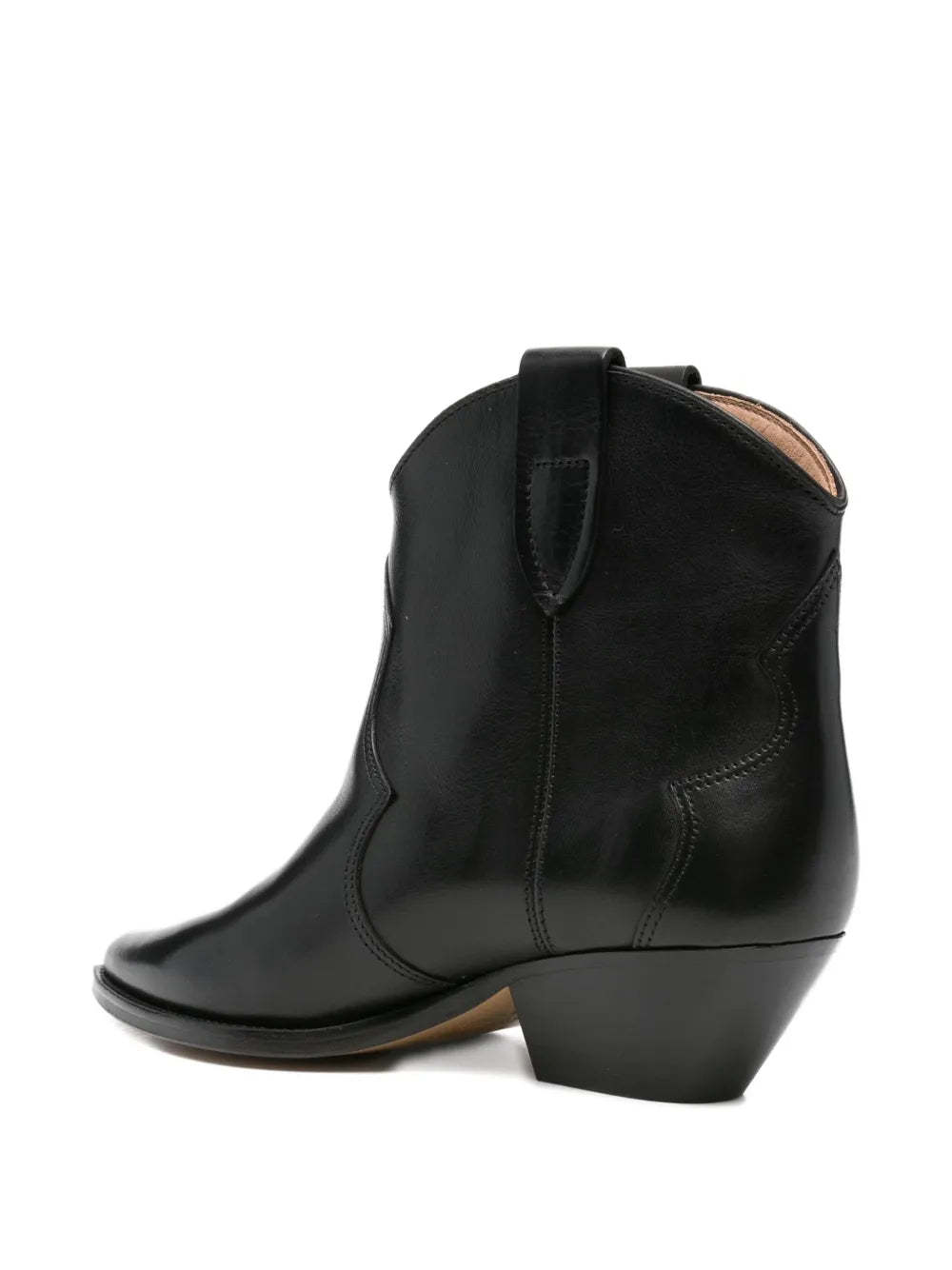 Isabel Marant Chunky Heel Ankle Boots In Black