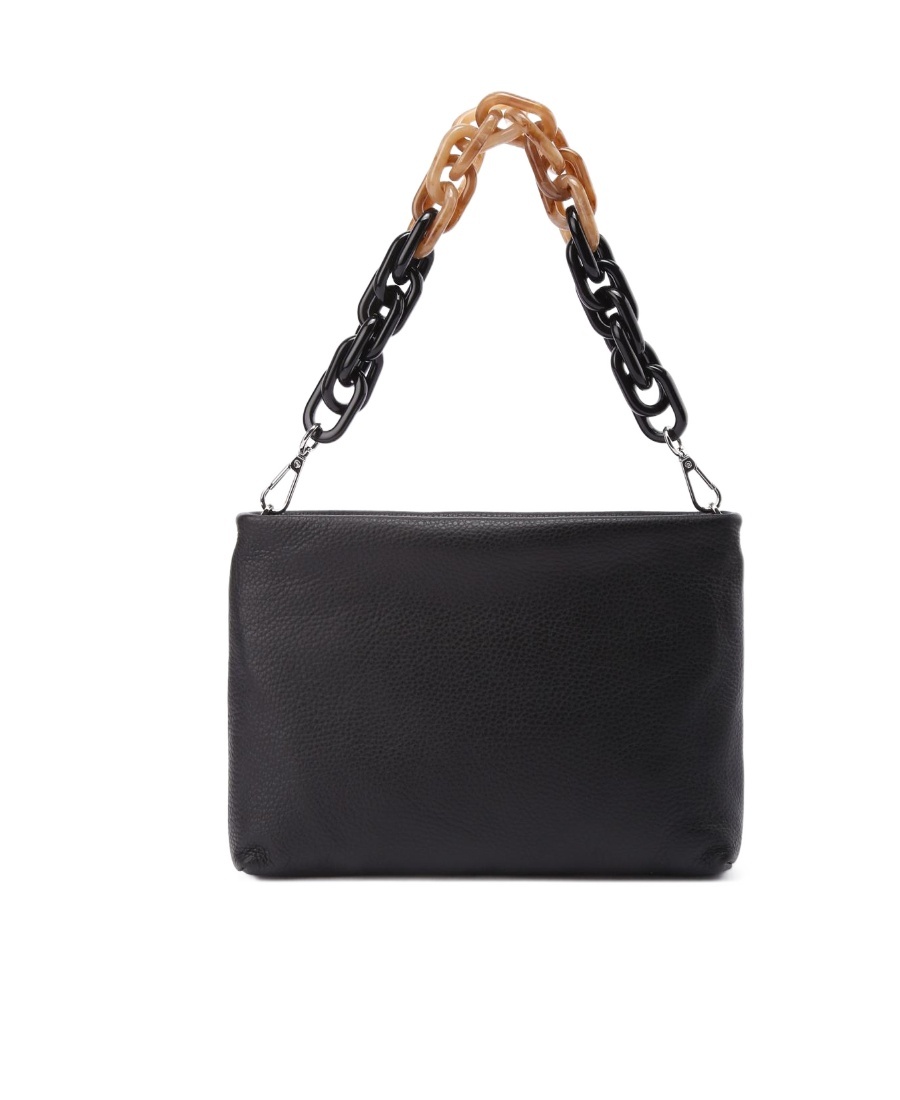 Gianni Chiarini Chain Shoulder Bag In Black