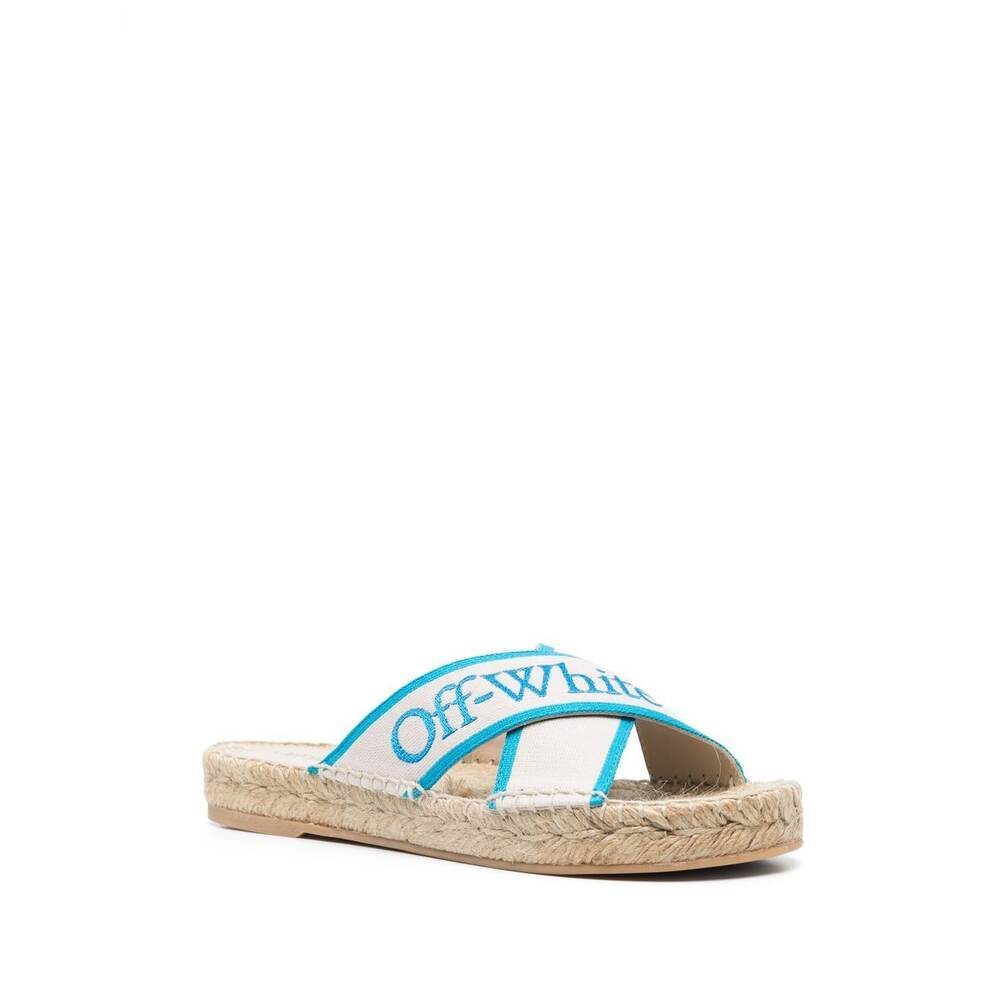 Shop Off-white Bookish Criss Cross Espadrill