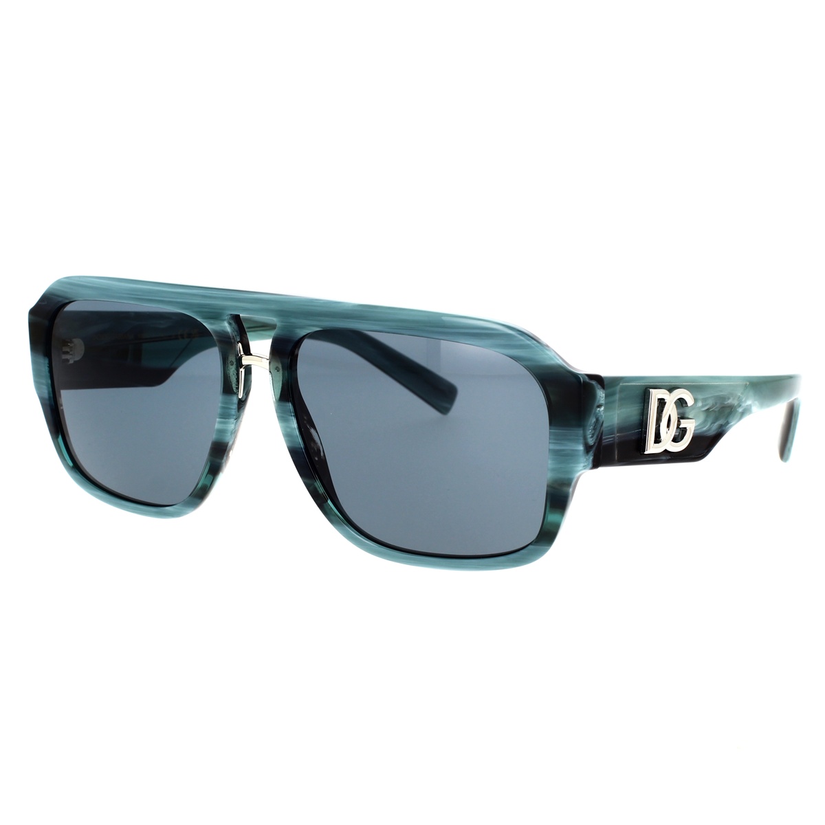 Dolce & Gabbana Logo Sunglasses In Blue