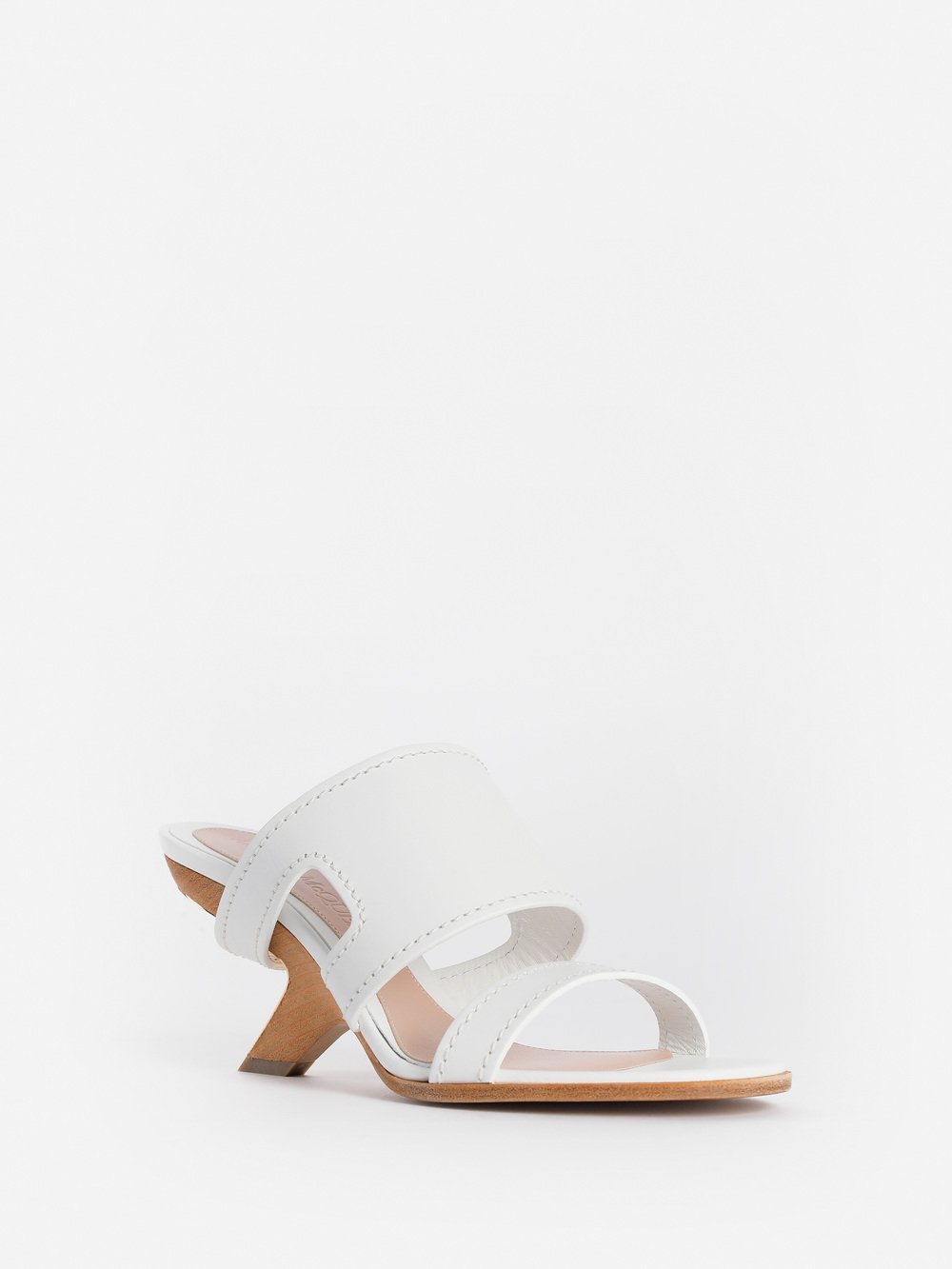 Alexander Mcqueen Strappy Leather Mules In White