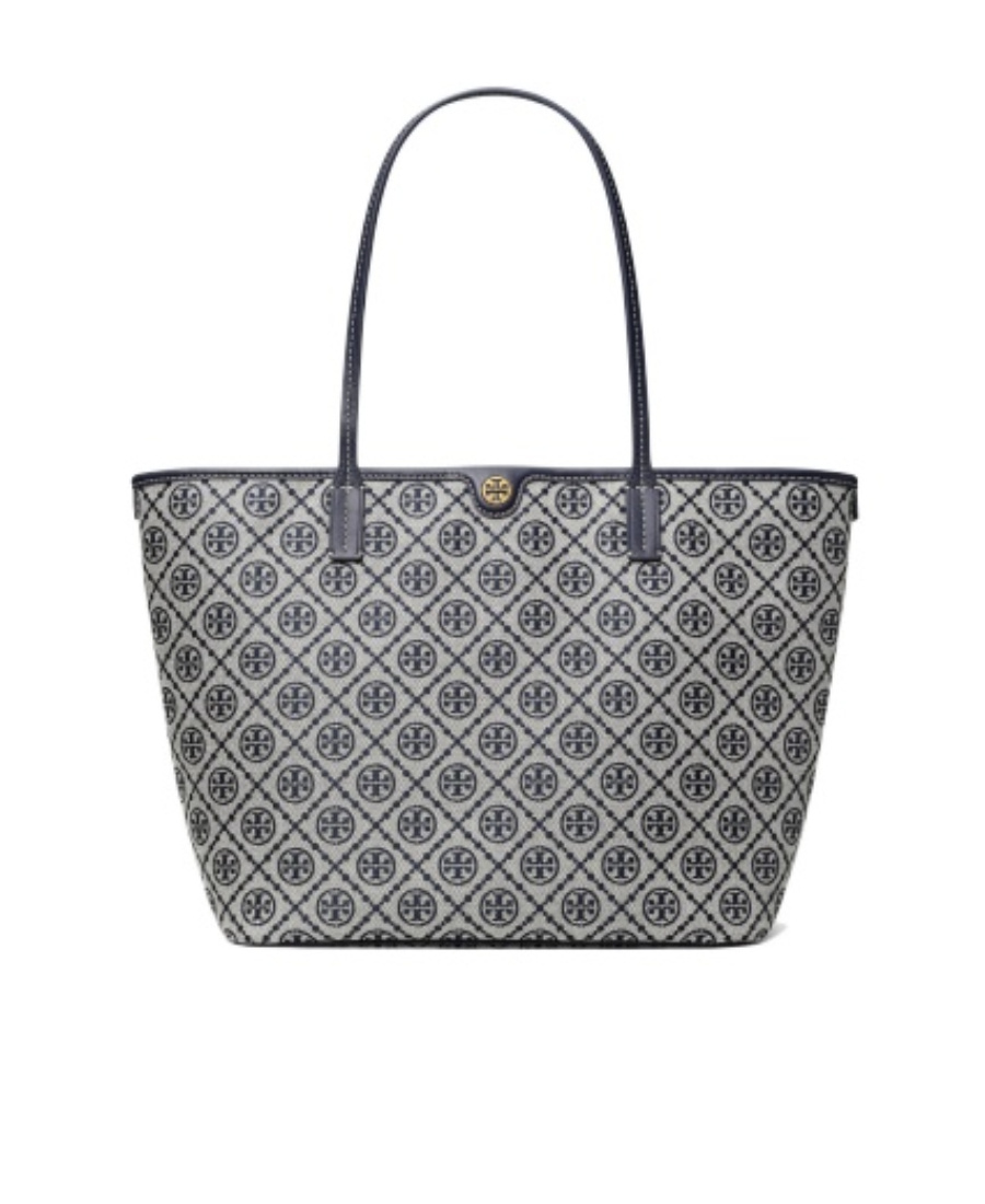 Tory Burch T Monogram Zipped Tote Bag In Multi