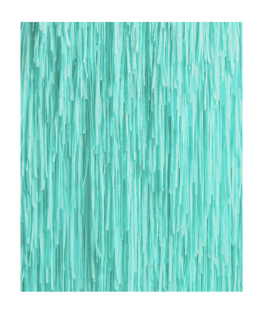 Bottega Veneta Sky Blue Fringed Midi Dress In Green