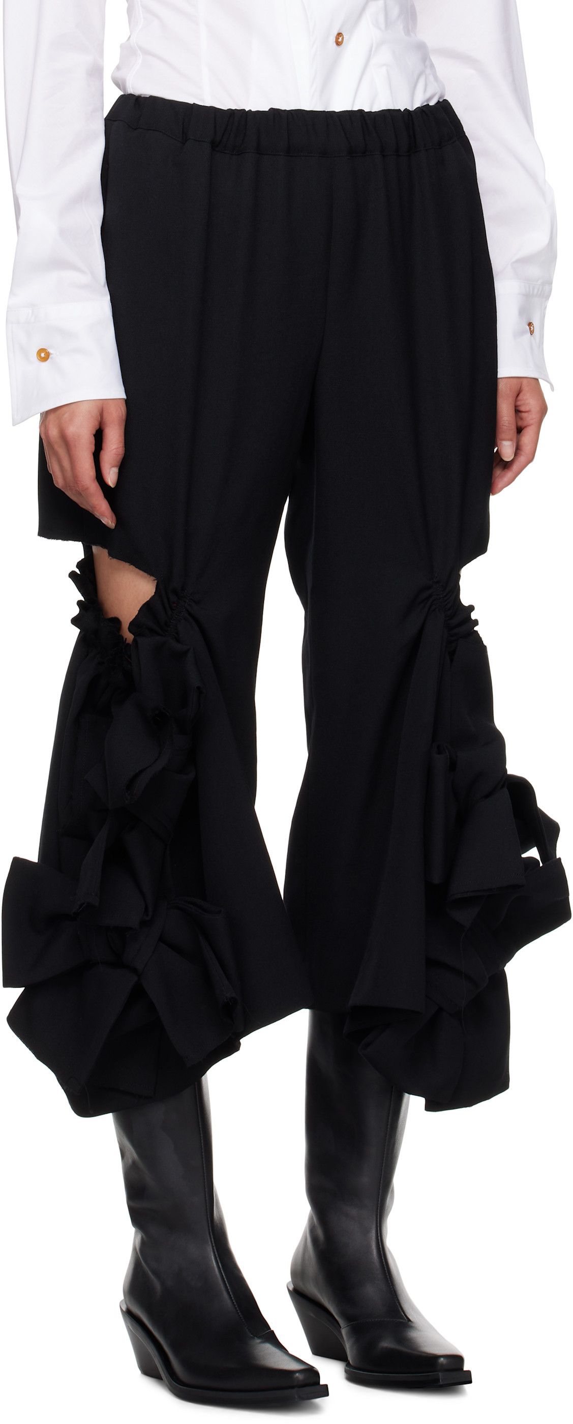 COMME DES GARÇONS ELASTIC WAIST CASUAL PANTS