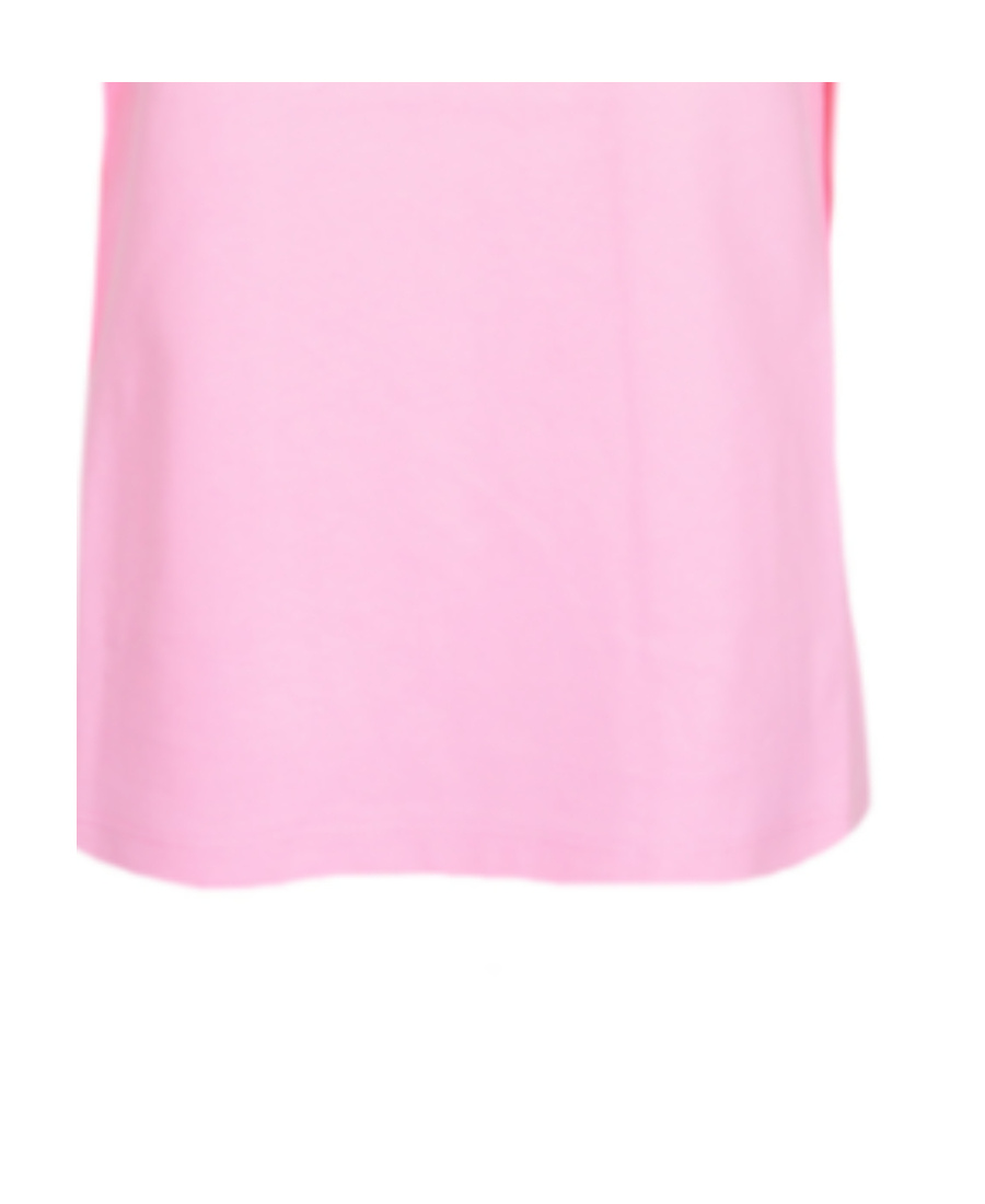 Msgm Logo-print Cotton T-shirt In Pink