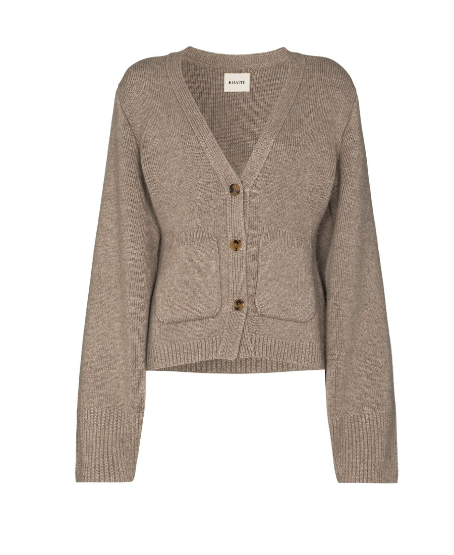 Khaite Super Cardigan In Nude