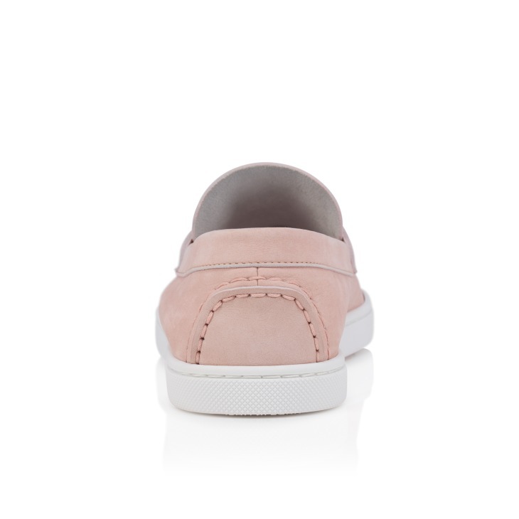 Christian Louboutin Chambeliboat Leather Boat Shoe In Pink